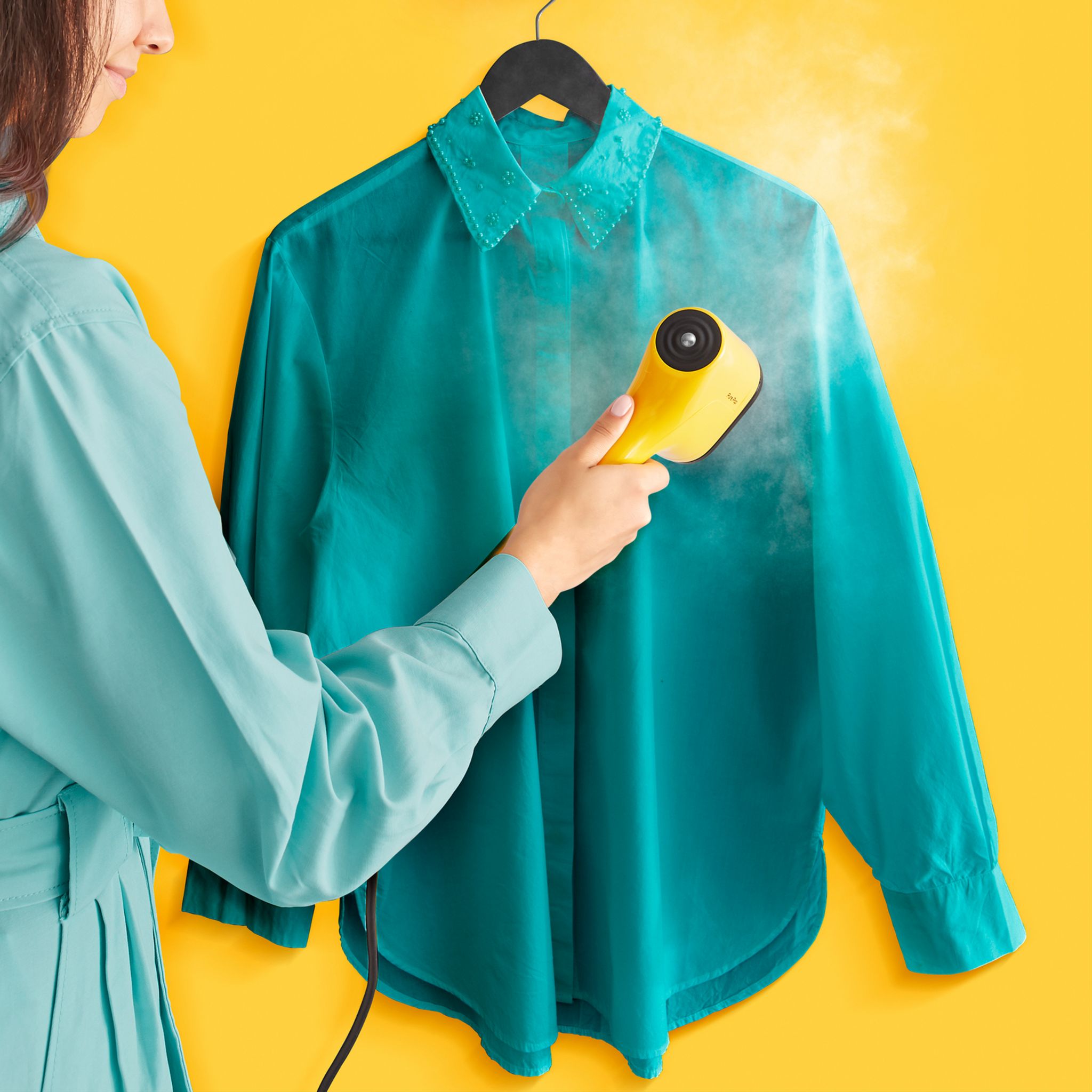 Voir la diapositive 9 : CALOR Défroisseur à main&nbsp; Pure POP DT2026 - Jaune