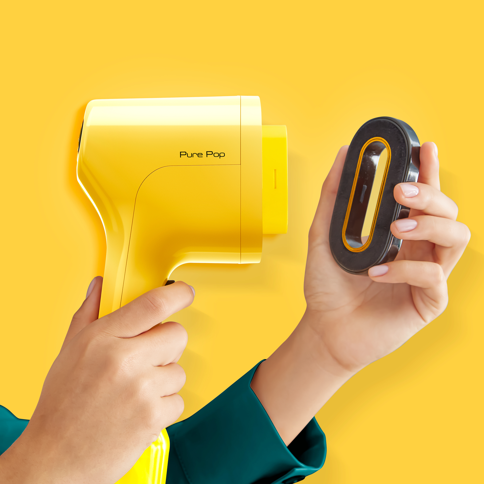 Voir la diapositive 11 : CALOR Défroisseur à main&nbsp; Pure POP DT2026 - Jaune