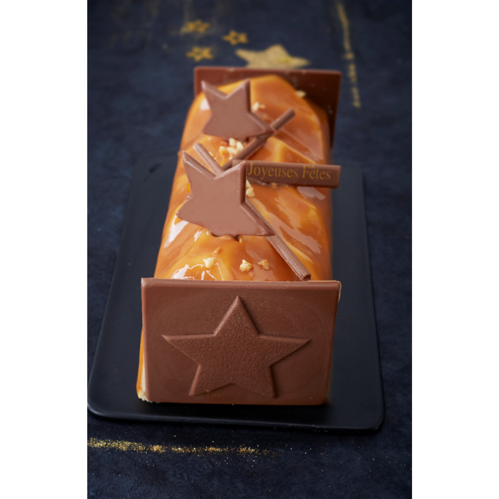 MON PÂTISSIER Bûche vanille caramel 6/8 parts 480g