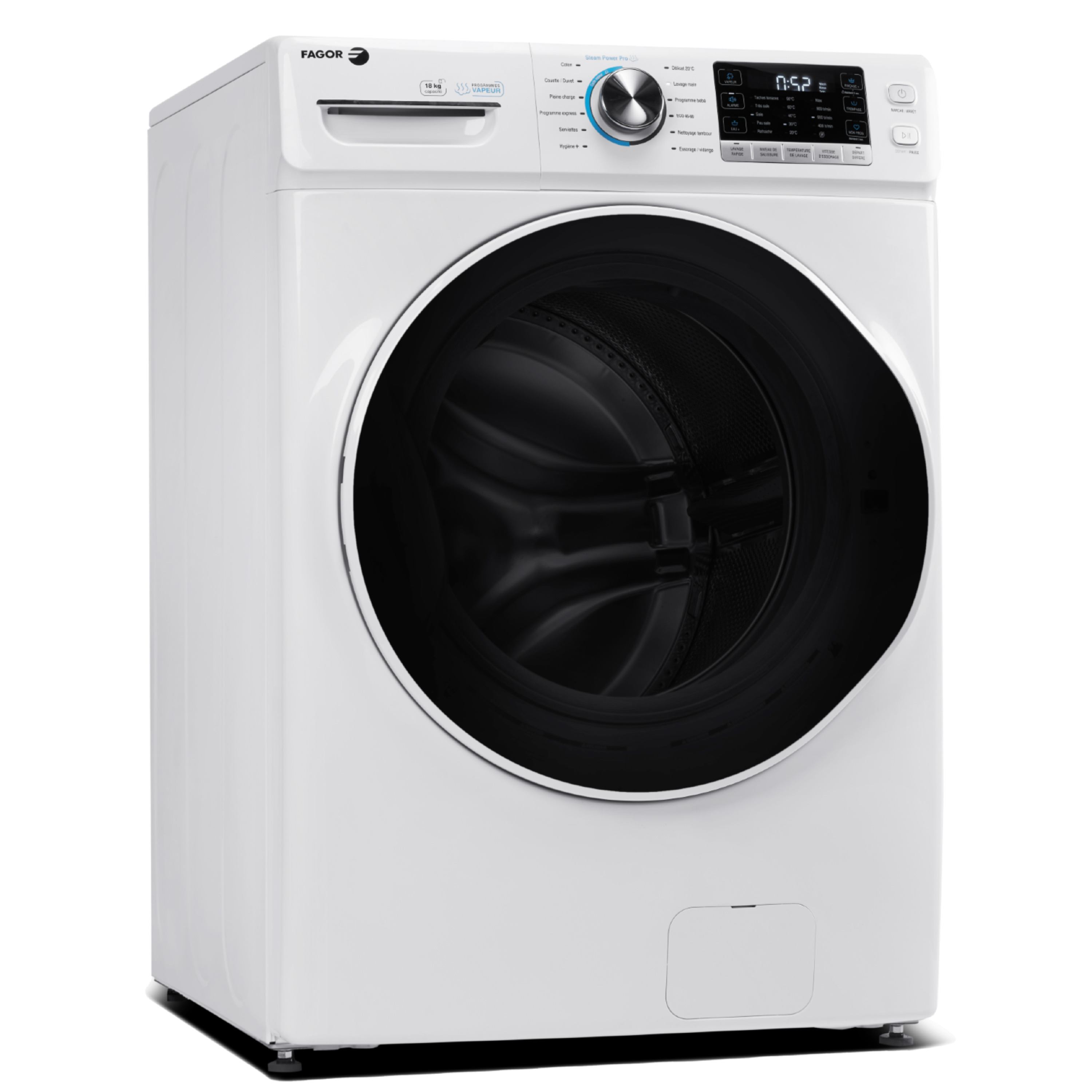 Voir la diapositive 3 : FAGOR Lave linge hublot FLF1810DIDW, 18 kg, 1000 t/min, D