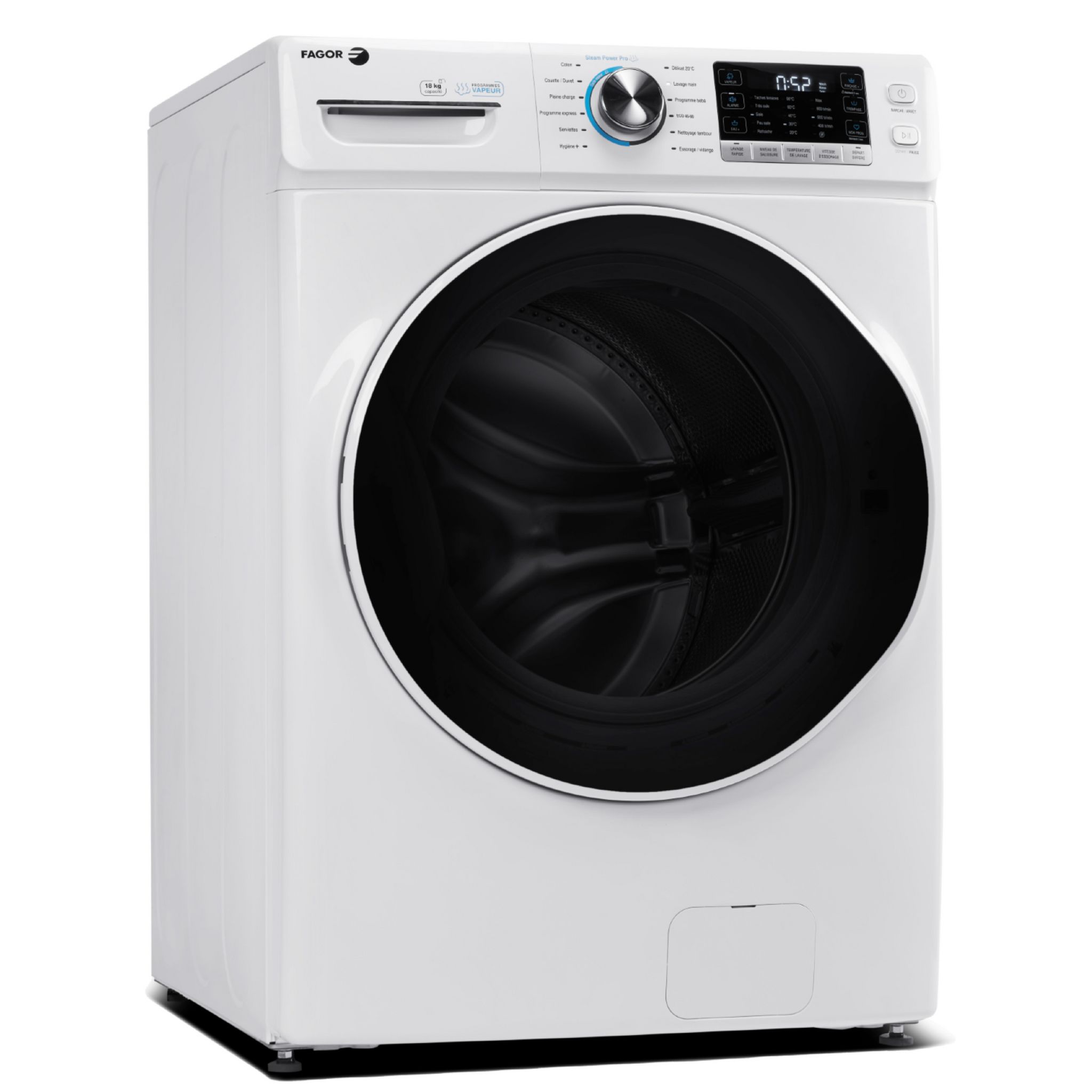 Voir la diapositive 3 : FAGOR Lave linge hublot FLF1810DIDW, 18 kg, 1000 t/min, D