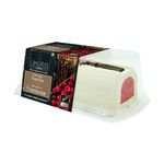 L'ANGELYS Bûche glacée crème glacée vanille Tahiti et sorbet framboise 6-8 parts 500g