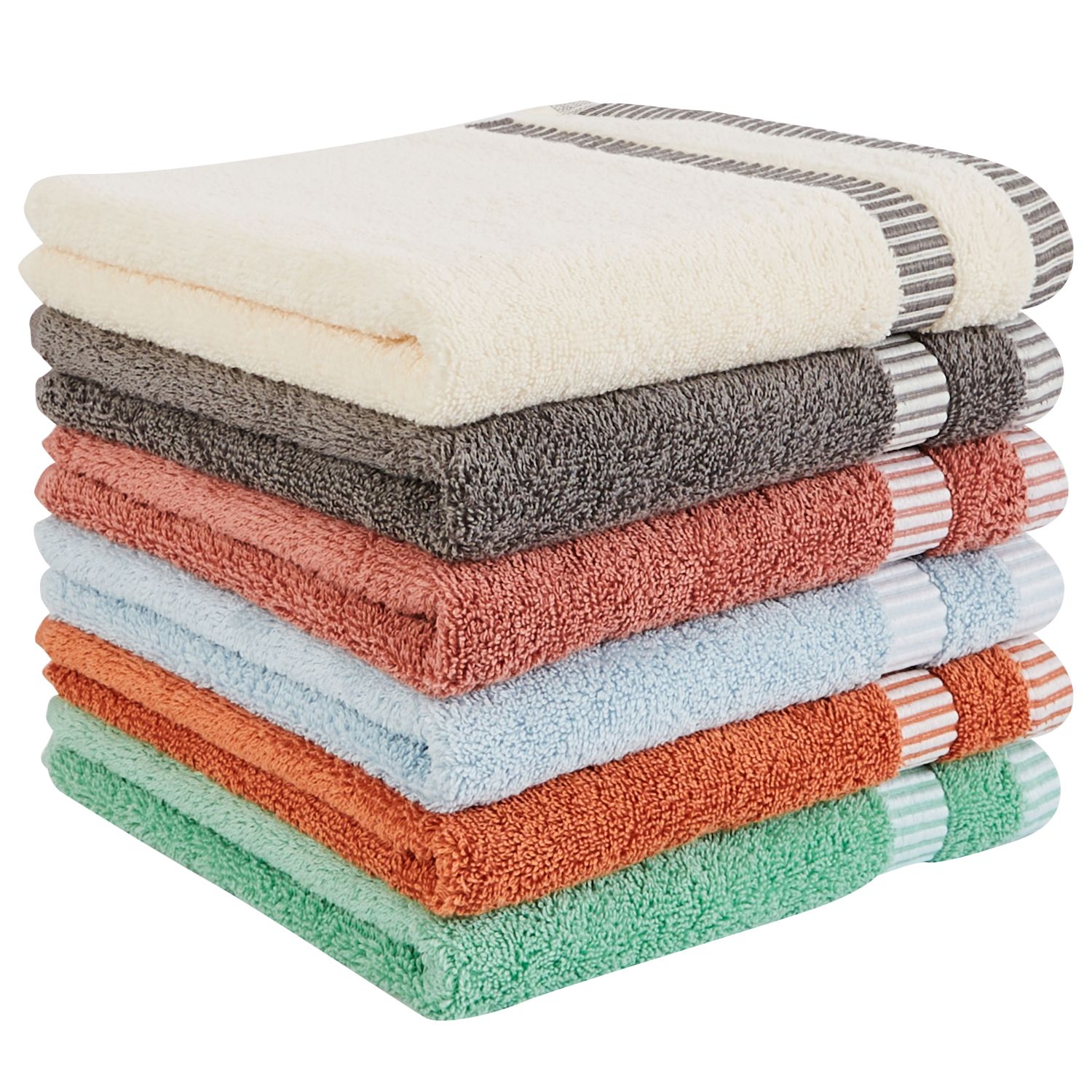 Voir la diapositive 3 : ACTUEL Drap de bain uni en coton 500 g/m²