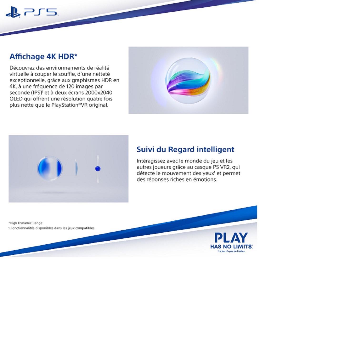 Voir la diapositive 2 : SONY Casque Playstation VR2 PS5