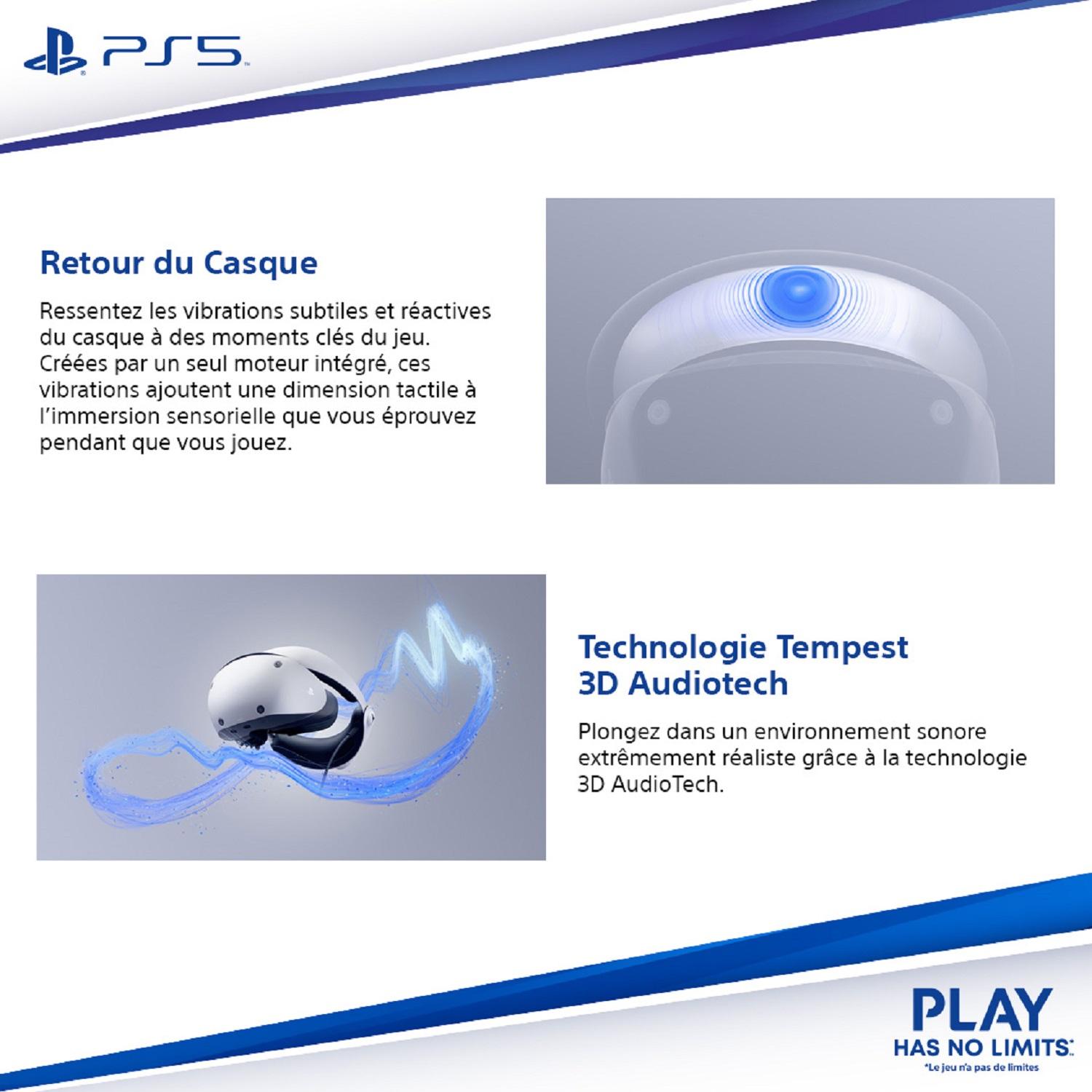 Voir la diapositive 3 : SONY Casque Playstation VR2 PS5