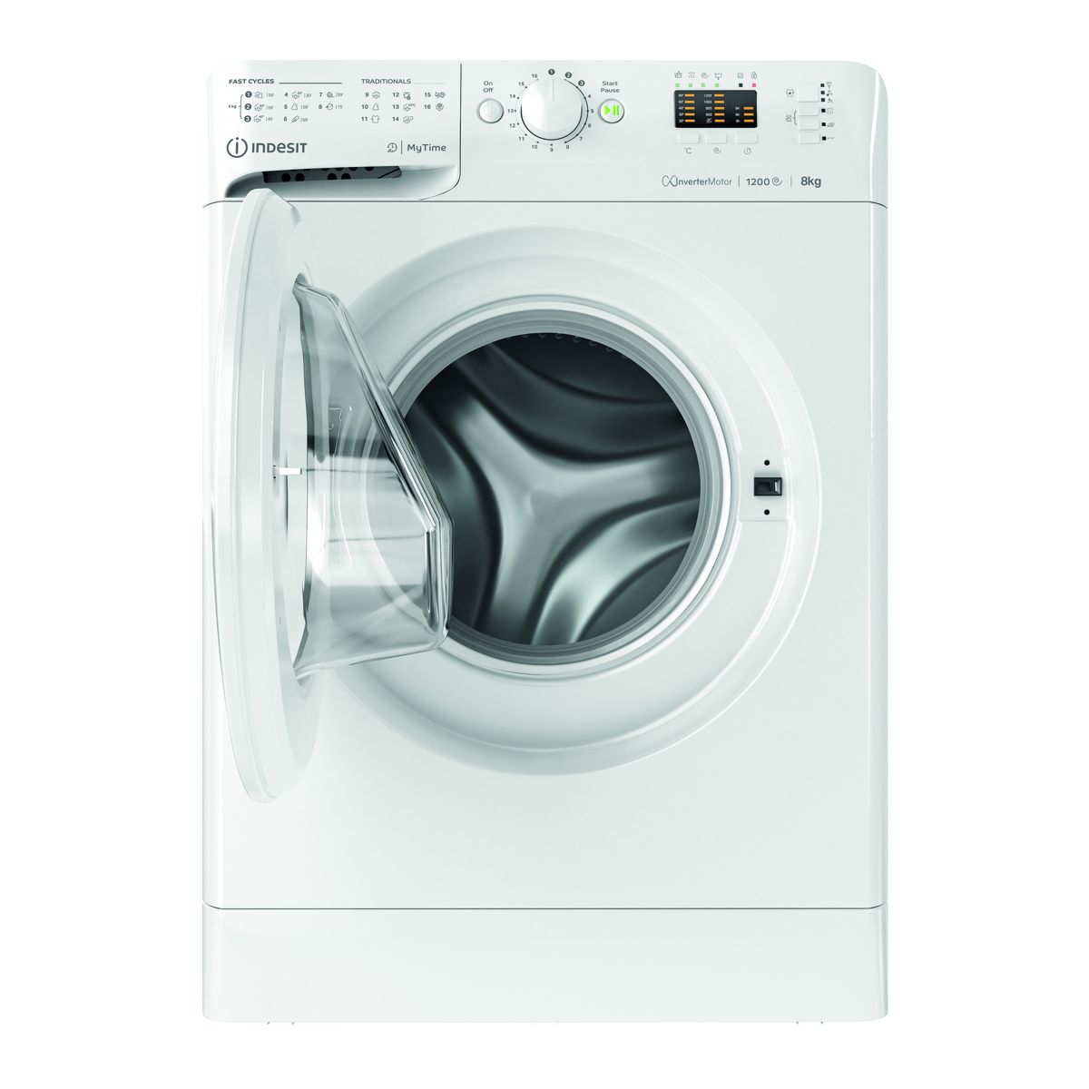 INDESIT Lave linge hublot à induction MTWA81295WEU, 8 kg, 1200 T/min, B