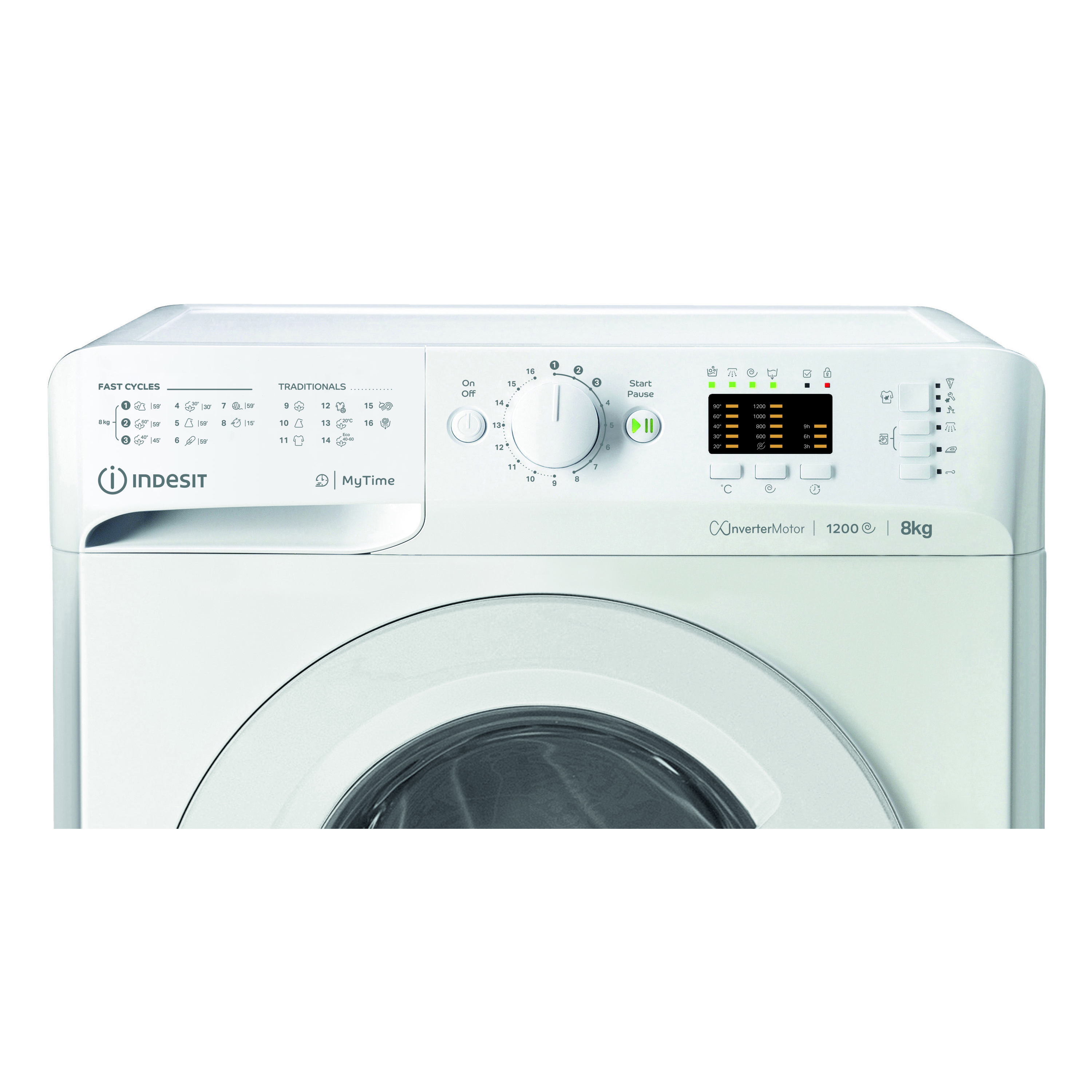 Voir la diapositive 9 : INDESIT Lave linge hublot à induction MTWA81295WEU, 8 kg, 1200 T/min, B