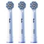 Voir la diapositive 2 : ORAL-B Lot de 3 brossettes SENSITIVE CLEAN PRO - Blanc