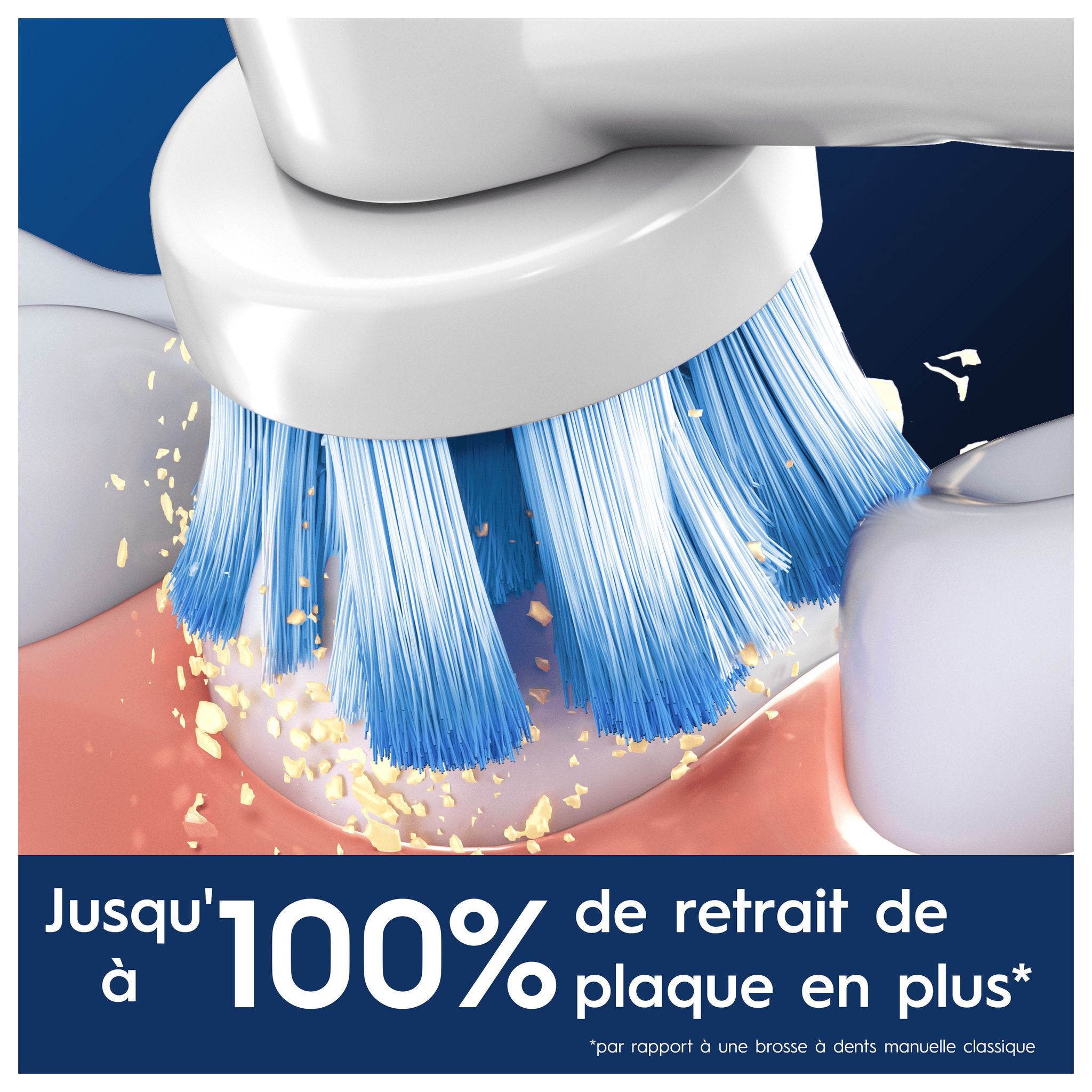 Voir la diapositive 7 : ORAL-B Lot de 3 brossettes SENSITIVE CLEAN PRO - Blanc