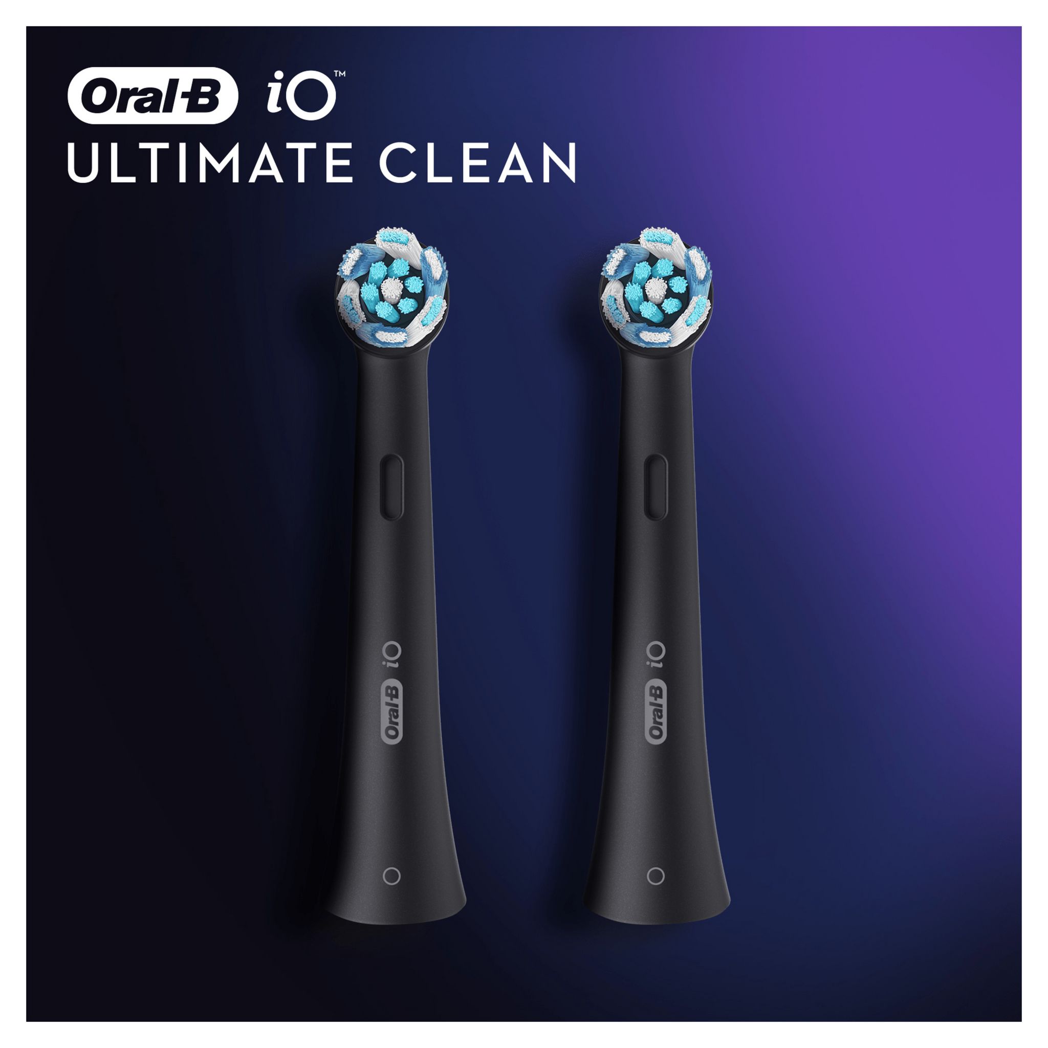 Voir la diapositive 3 : ORAL-B Lot de 2 brossettes iO ULTIMATE CLEAN - Noir