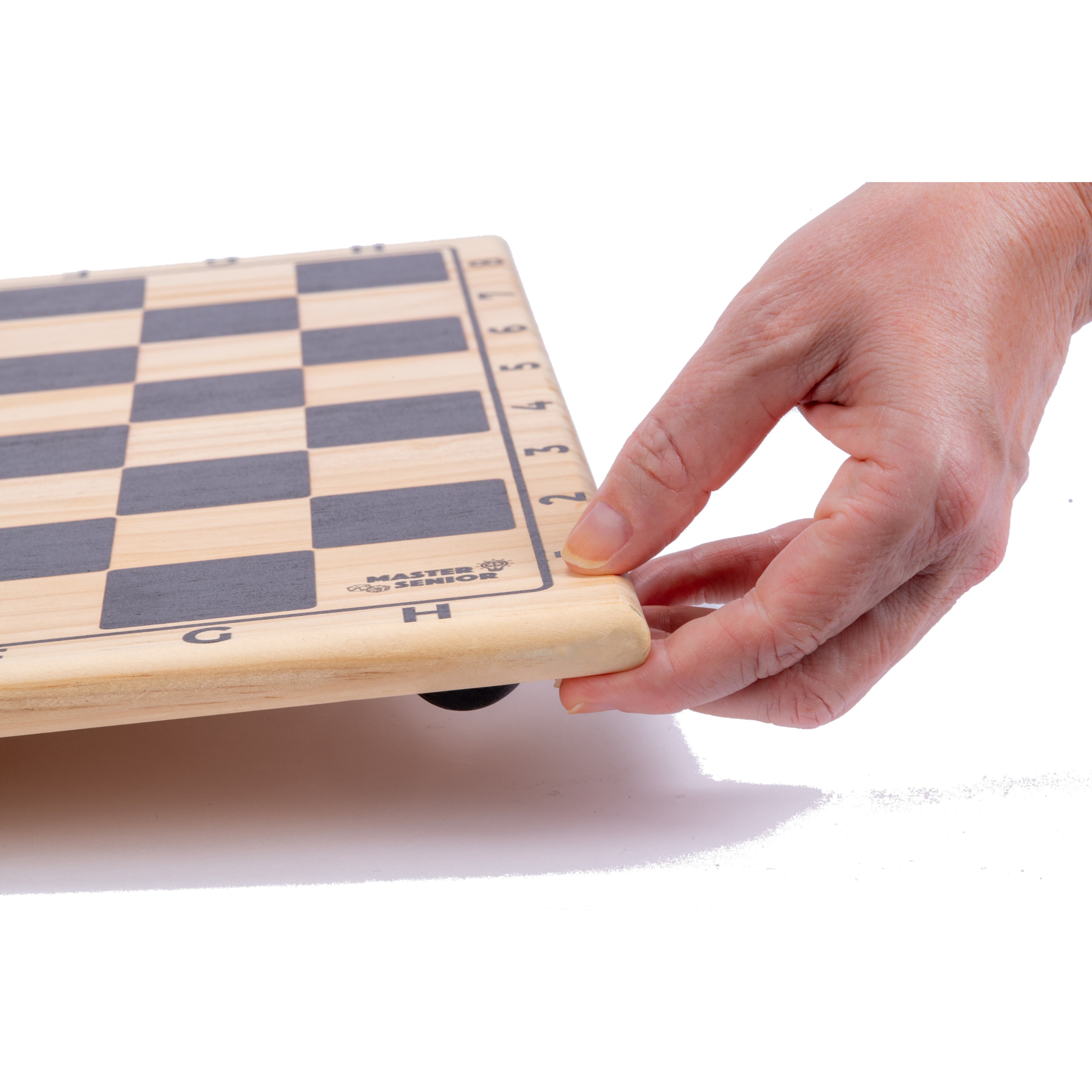 Voir la diapositive 4 : MASTER SENIOR Jeu de dames en bois Master Senior