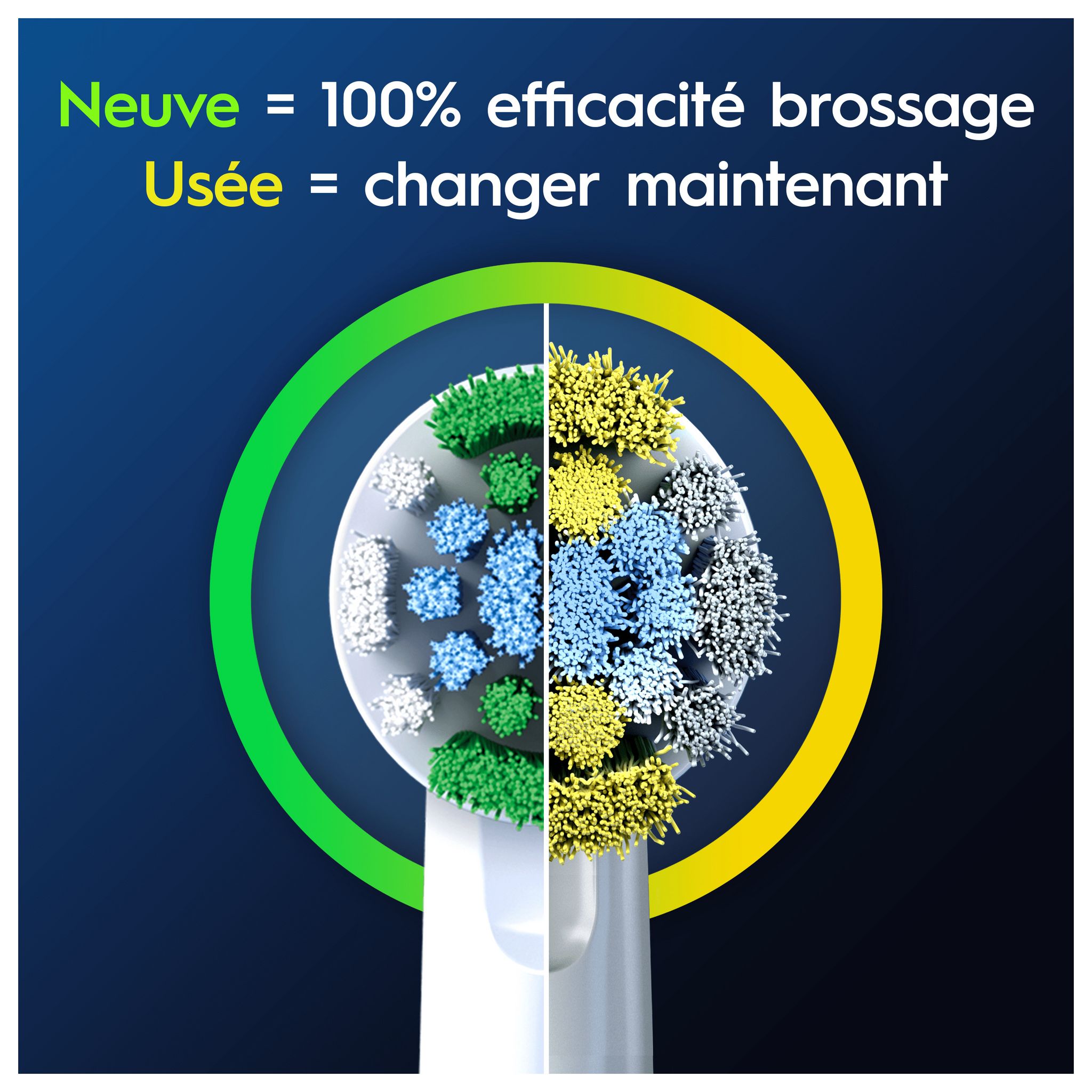Voir la diapositive 5 : ORAL-B Lot de 3 brossettes CLEAN PRO - Blanc