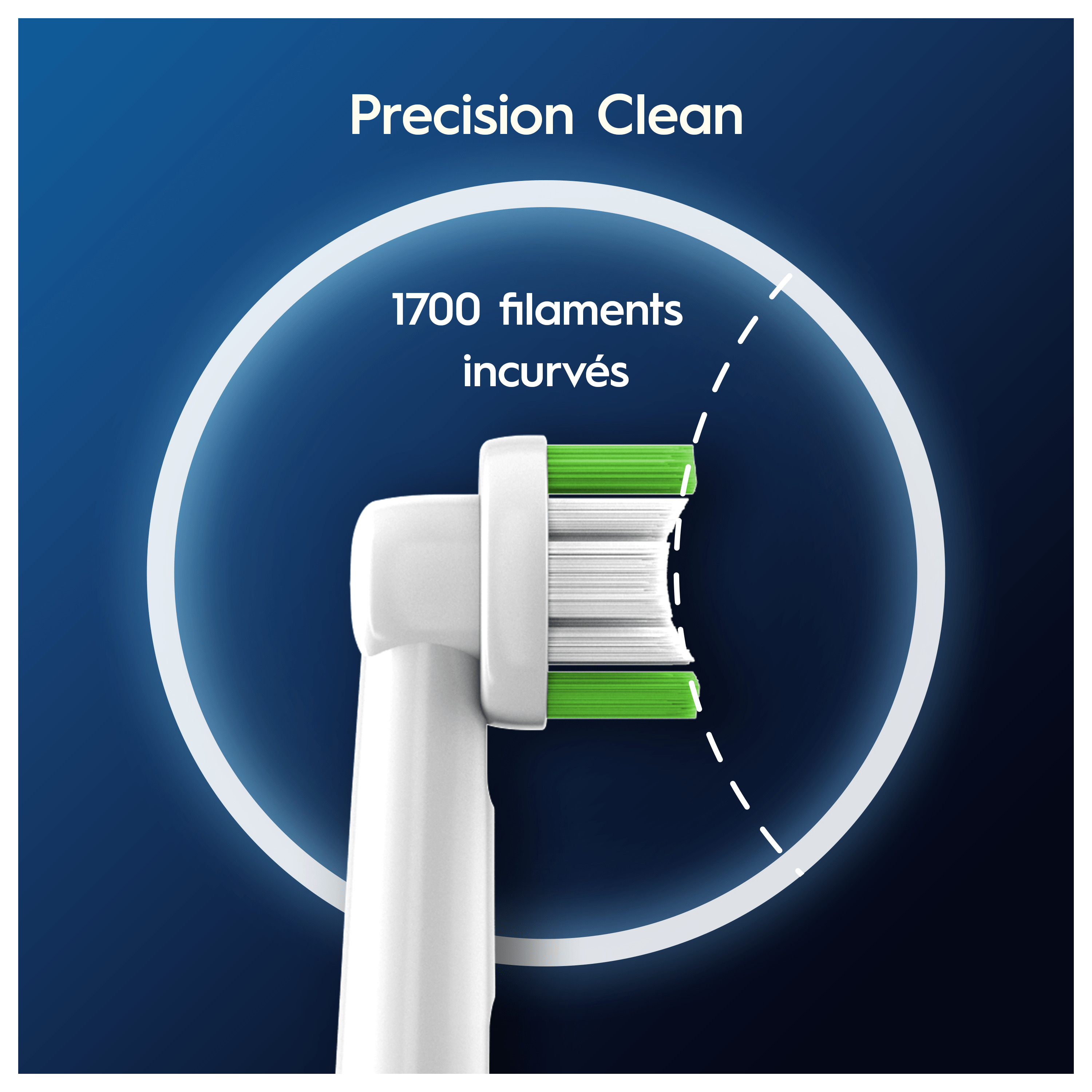 Voir la diapositive 8 : ORAL-B Lot de 3 brossettes CLEAN PRO - Blanc