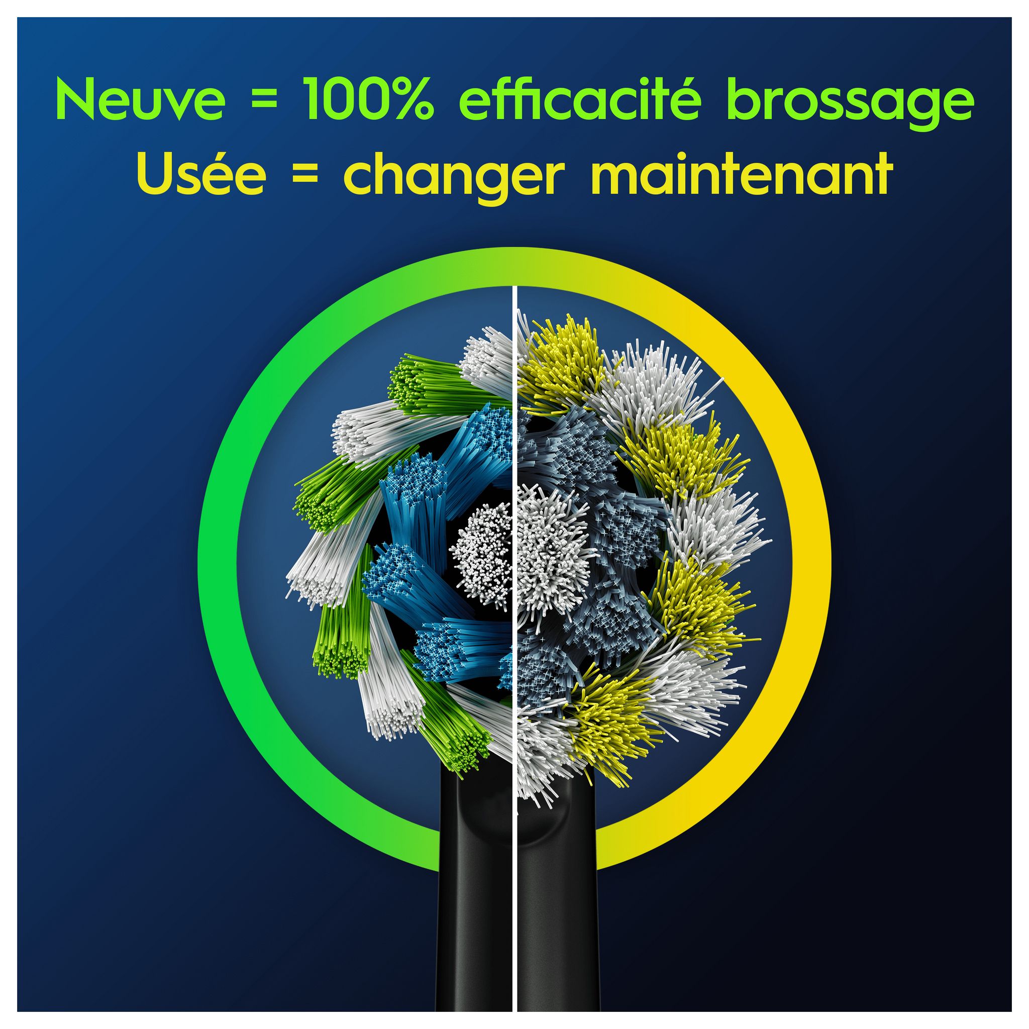 Voir la diapositive 6 : ORAL-B Lot de 3 brossettes  CROSS ACTION PRO - Noir