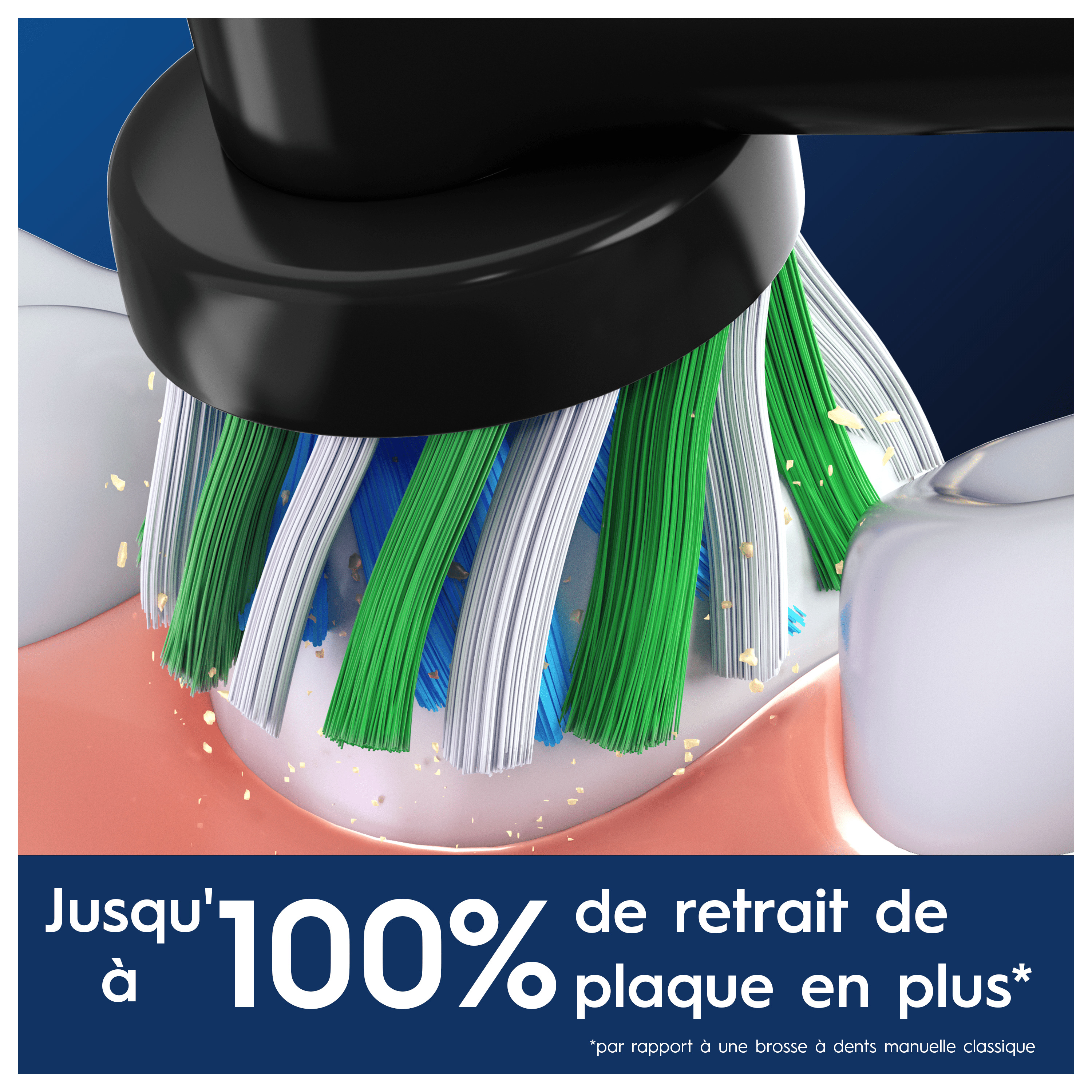 Voir la diapositive 8 : ORAL-B Lot de 3 brossettes  CROSS ACTION PRO - Noir