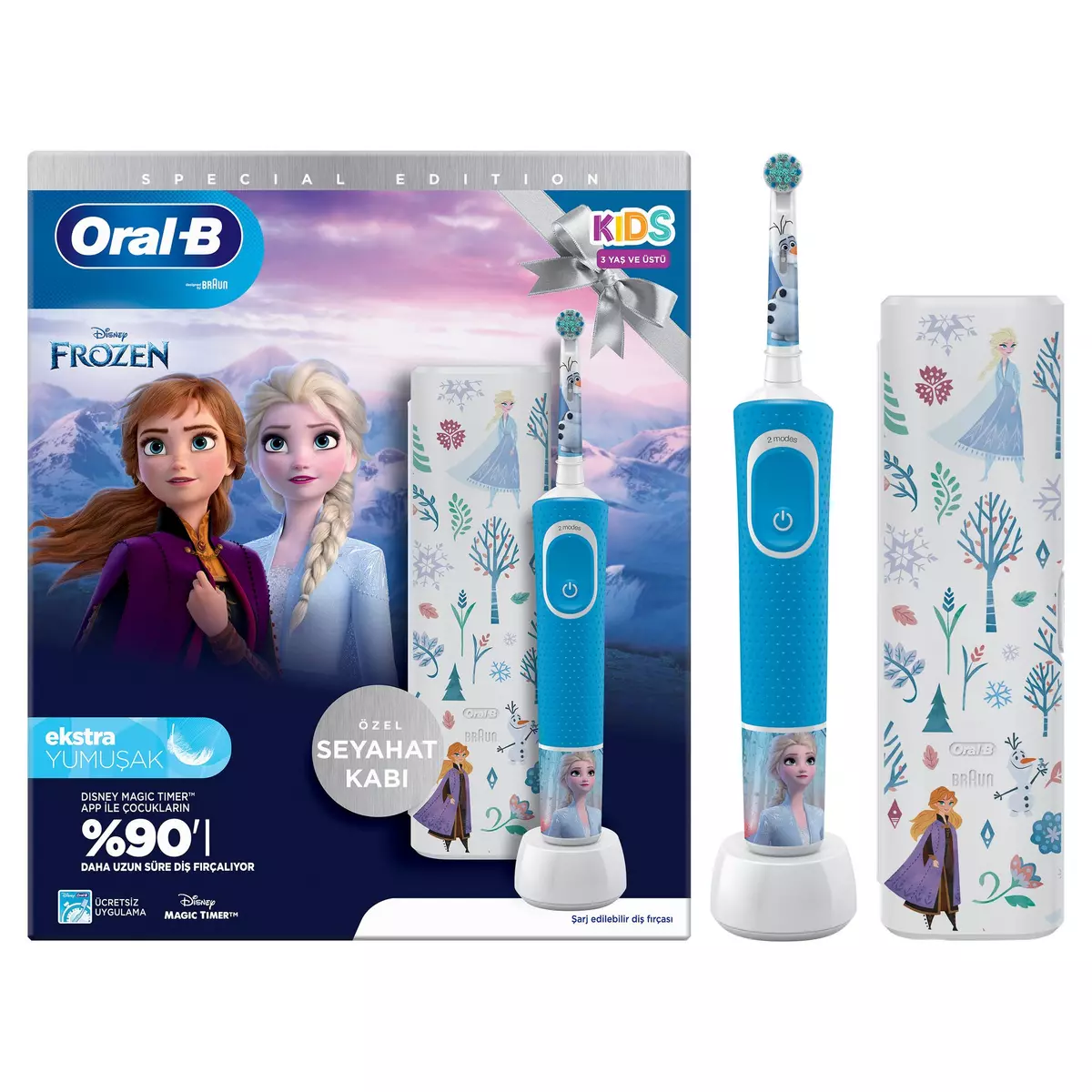 ORAL-B Brosse à dents électrique VITALITY PRO Reine des neiges - Bleu