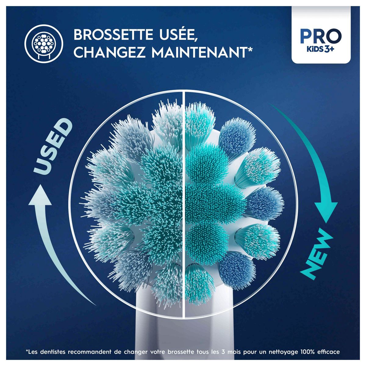 ORAL-B Brosse à dents électrique VITALITY PRO Reine des neiges - Bleu