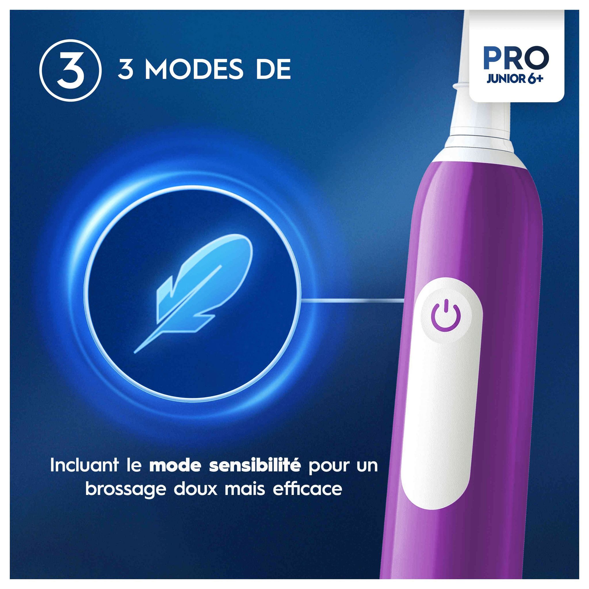 Voir la diapositive 3 : ORAL-B Brosse à dents électrique PRO1 - Violet