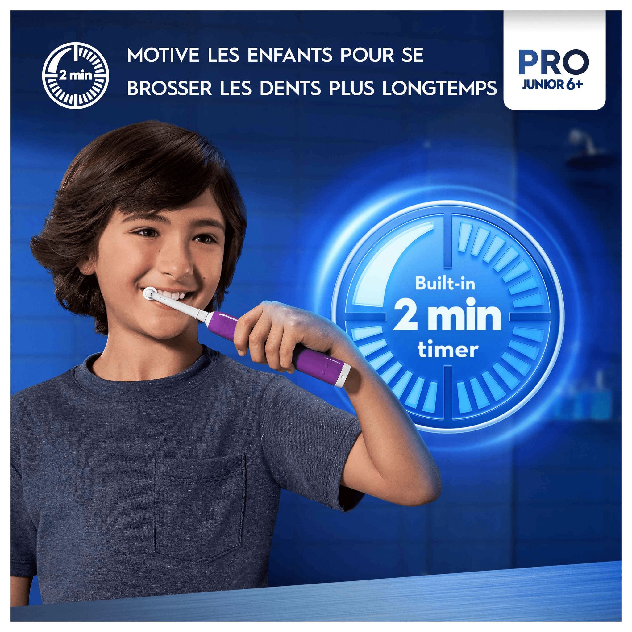 Voir la diapositive 5 : ORAL-B Brosse à dents électrique PRO1 - Violet