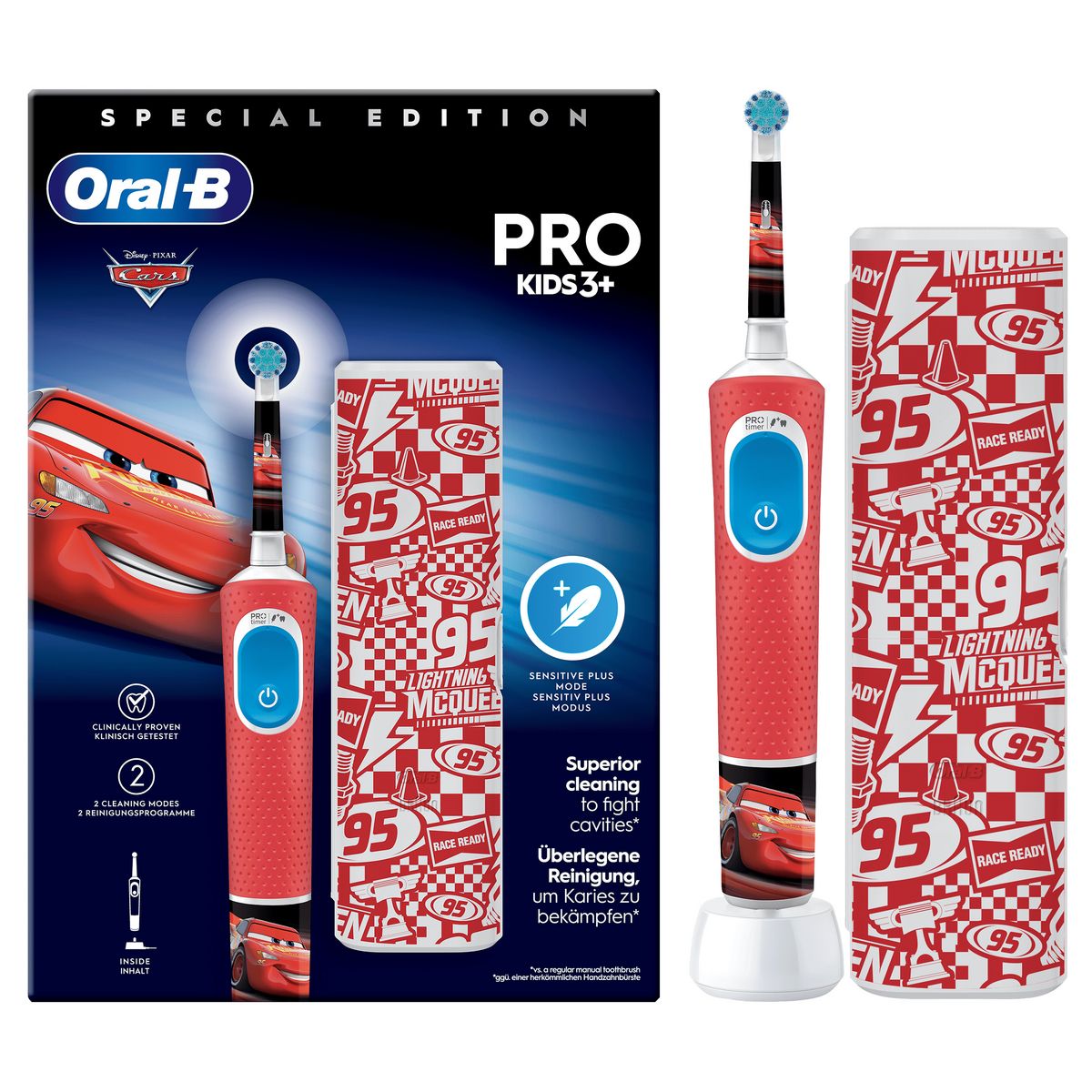 ORAL-B Brosse à dents électrique VITALITY PRO CARS - Rouge