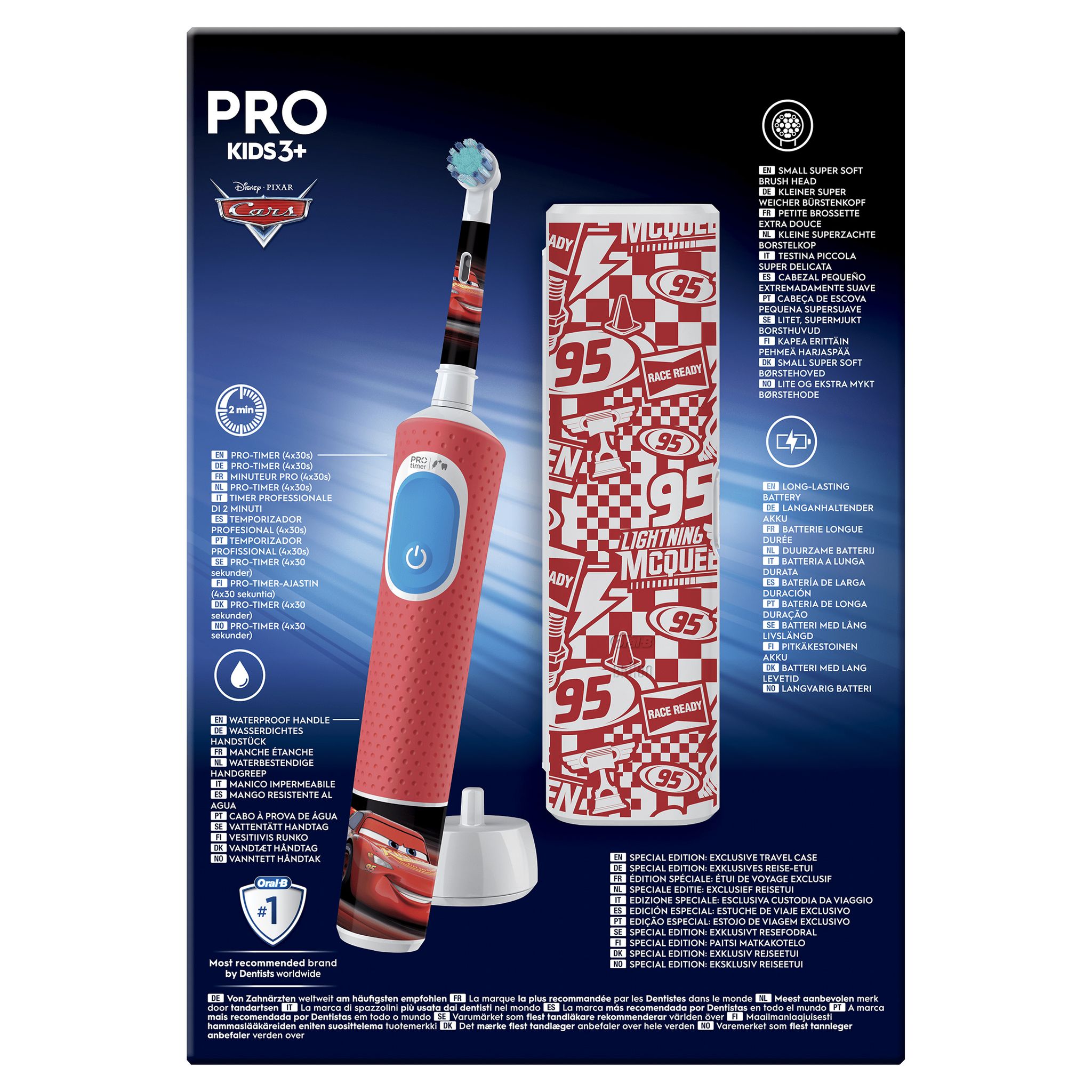 Voir la diapositive 3 : ORAL-B Brosse à dents électrique VITALITY PRO CARS - Rouge