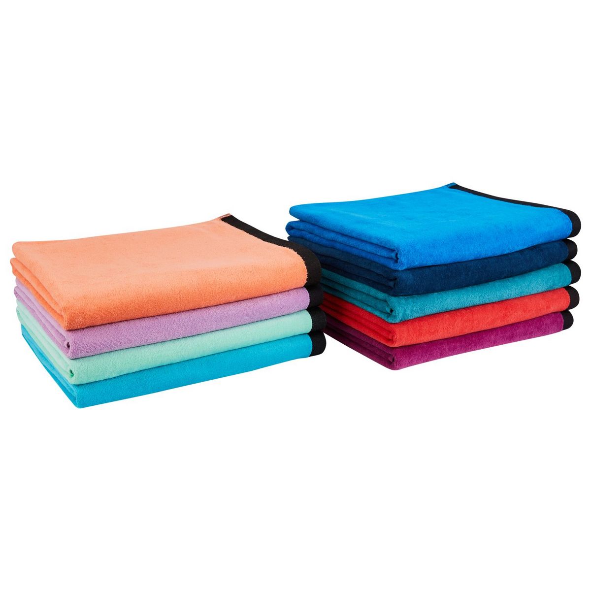 ACTUEL Drap de plage uni en velours COLORAMA