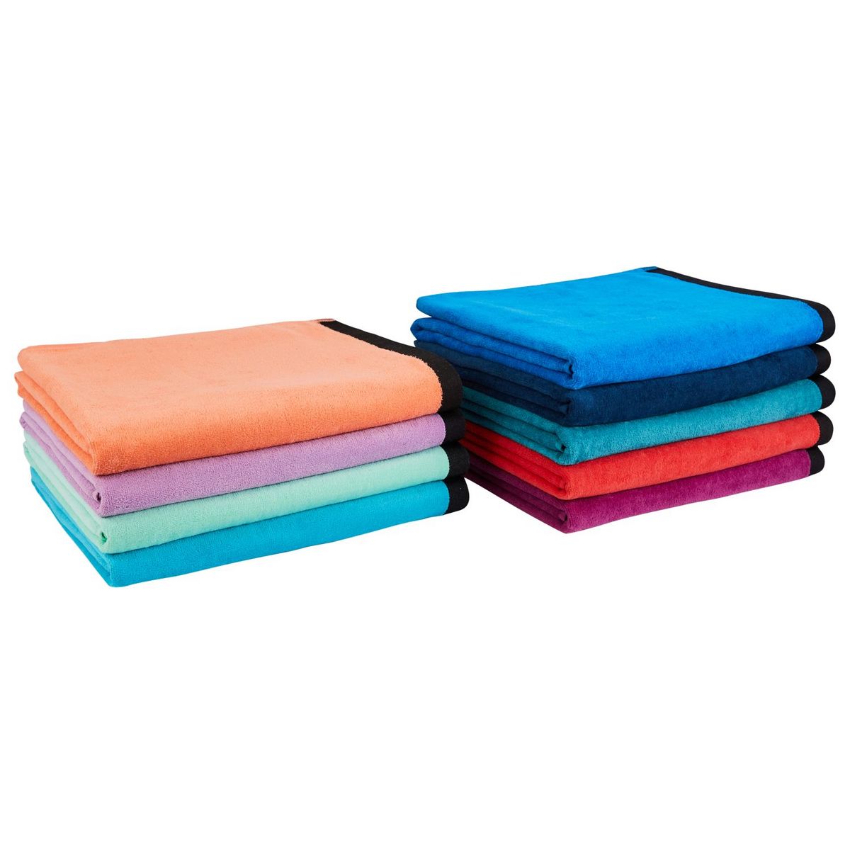 ACTUEL Drap de plage uni en velours COLORAMA