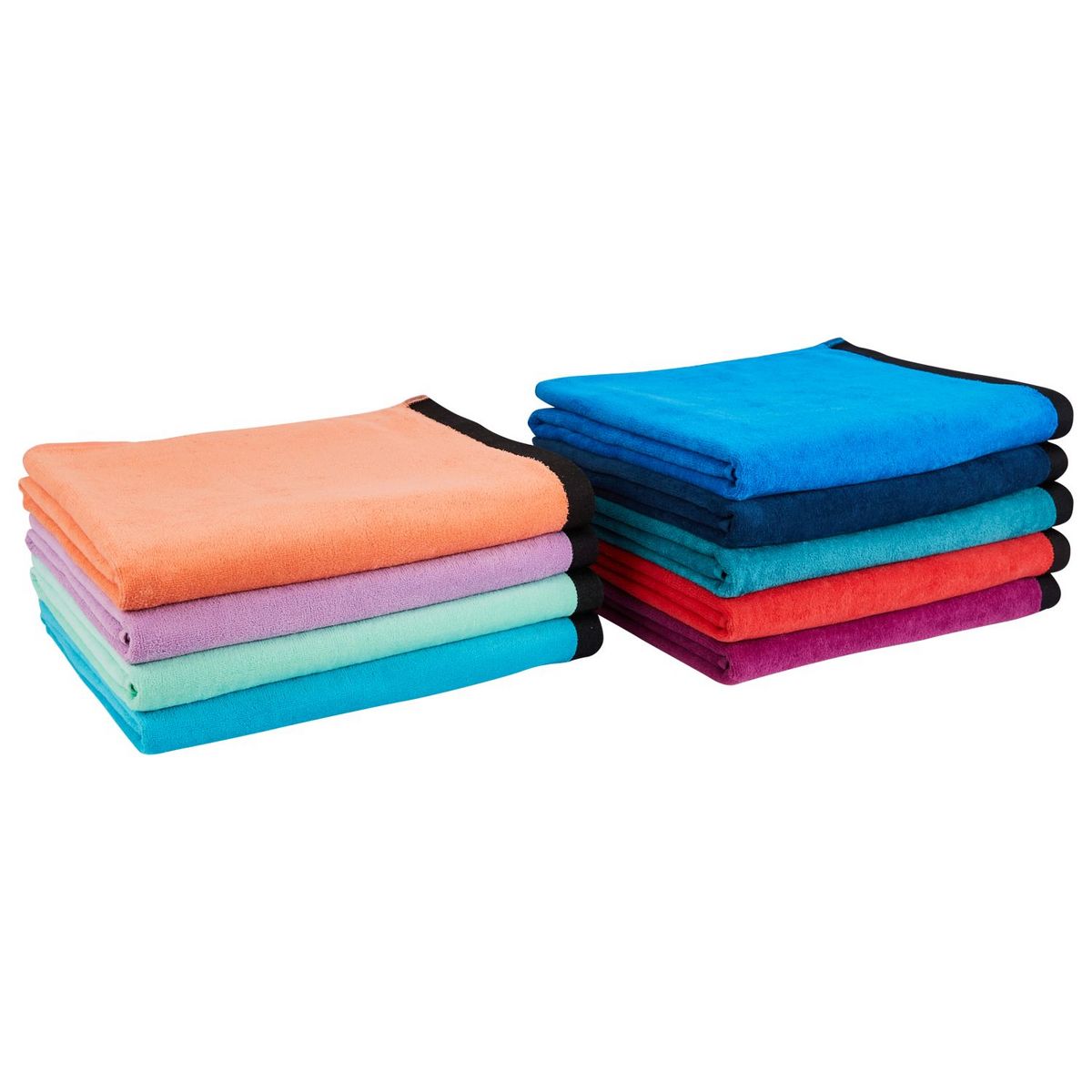 ACTUEL Drap de plage uni en velours COLORAMA