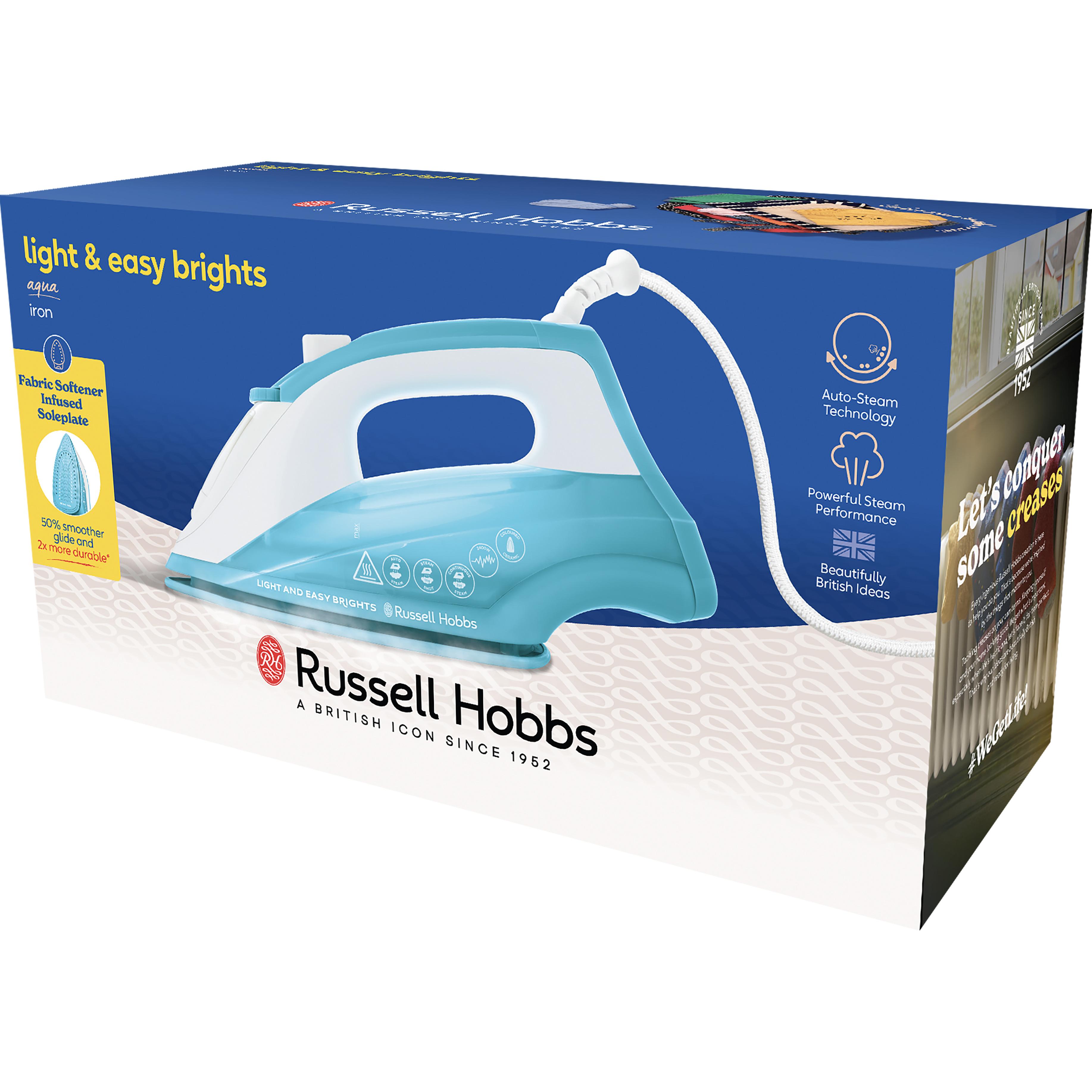 Voir la diapositive 2 : RUSSELL HOBBS Fer à repasser 26482-56 - Bleu