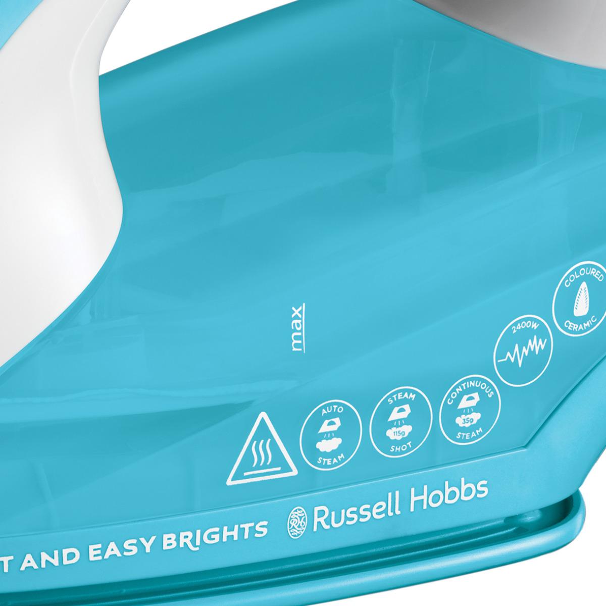 Voir la diapositive 3 : RUSSELL HOBBS Fer à repasser 26482-56 - Bleu