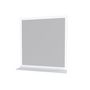 Voir la diapositive 2 : Miroir blanc de salle de bain avec tablette intégrée 60x65 cm FARO