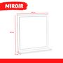 Voir la diapositive 3 : Miroir blanc de salle de bain avec tablette intégrée 60x65 cm FARO
