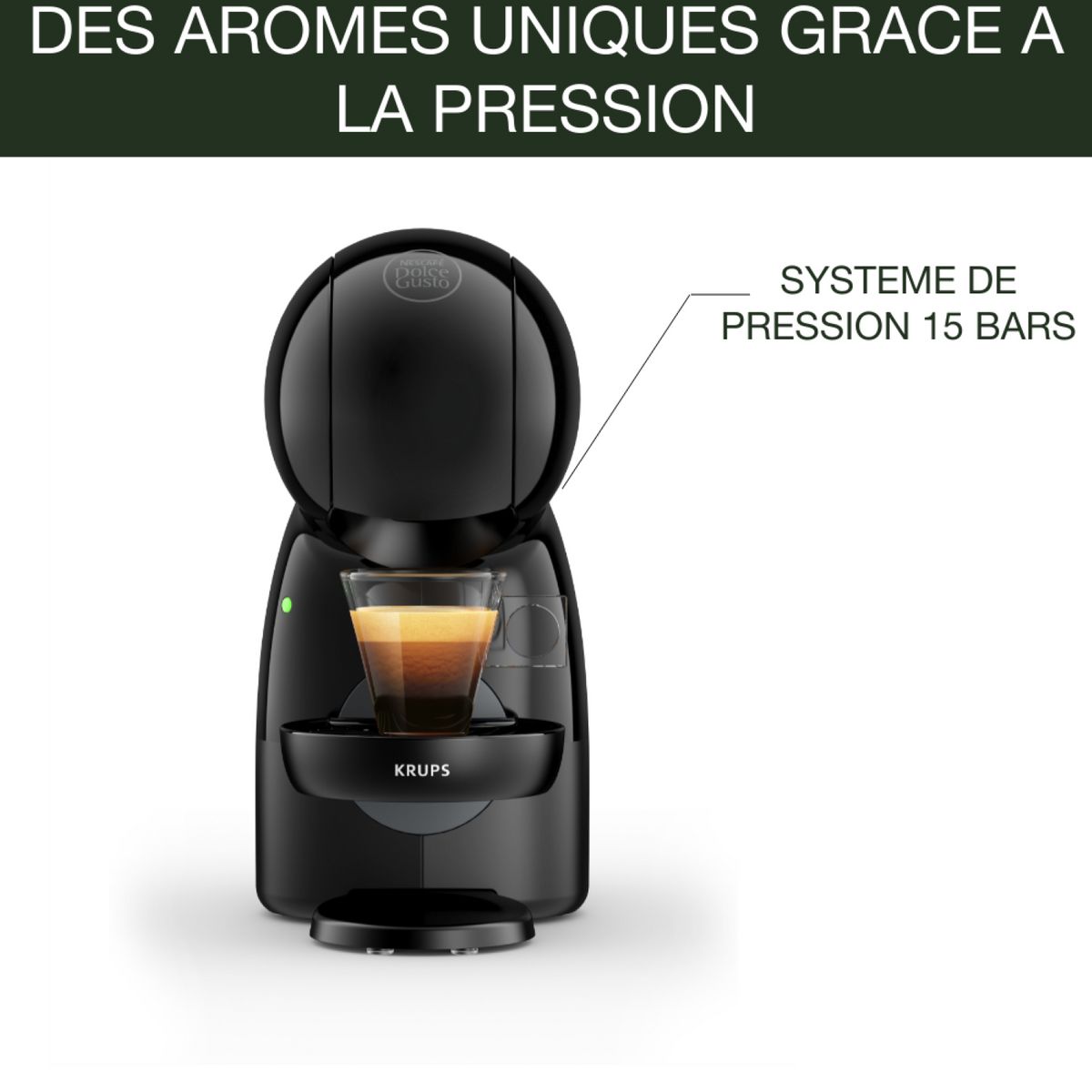 KRUPS Machine expresso Nescafé Dolce Gusto Piccolo XS YY4532FD - Noir