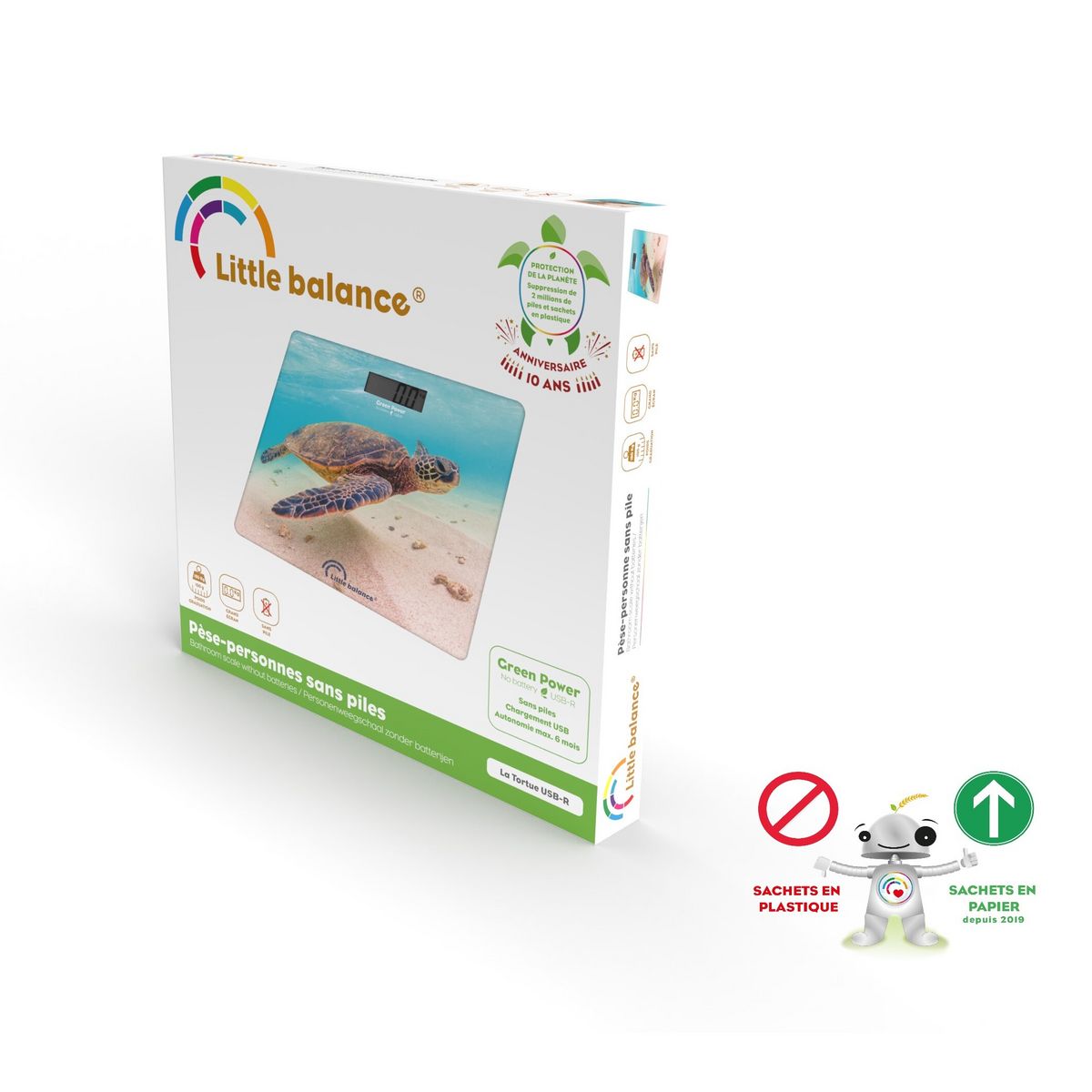 LITTLE BALANCE Pèse personne 8653 - Bleu