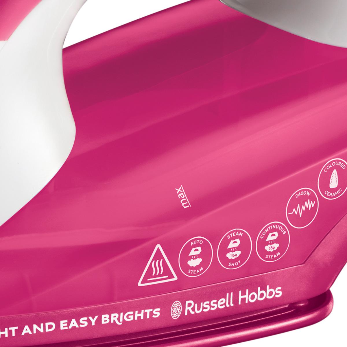 Voir la diapositive 3 : RUSSELL HOBBS Fer à repasser 26480-56 - Cerise