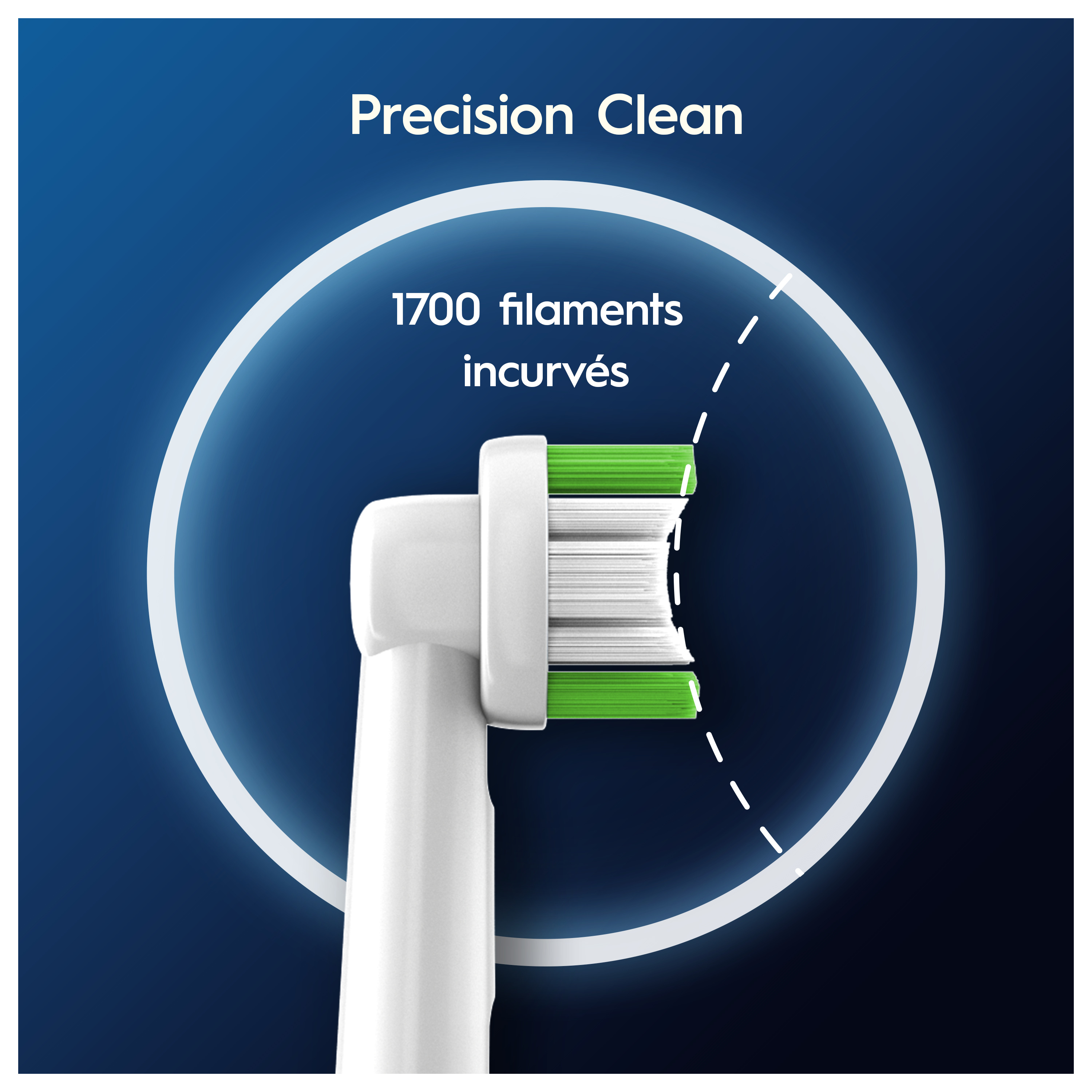 Voir la diapositive 5 : ORAL-B Lot de 8 brossettes PRECISION CLEAN PRO - Blanc