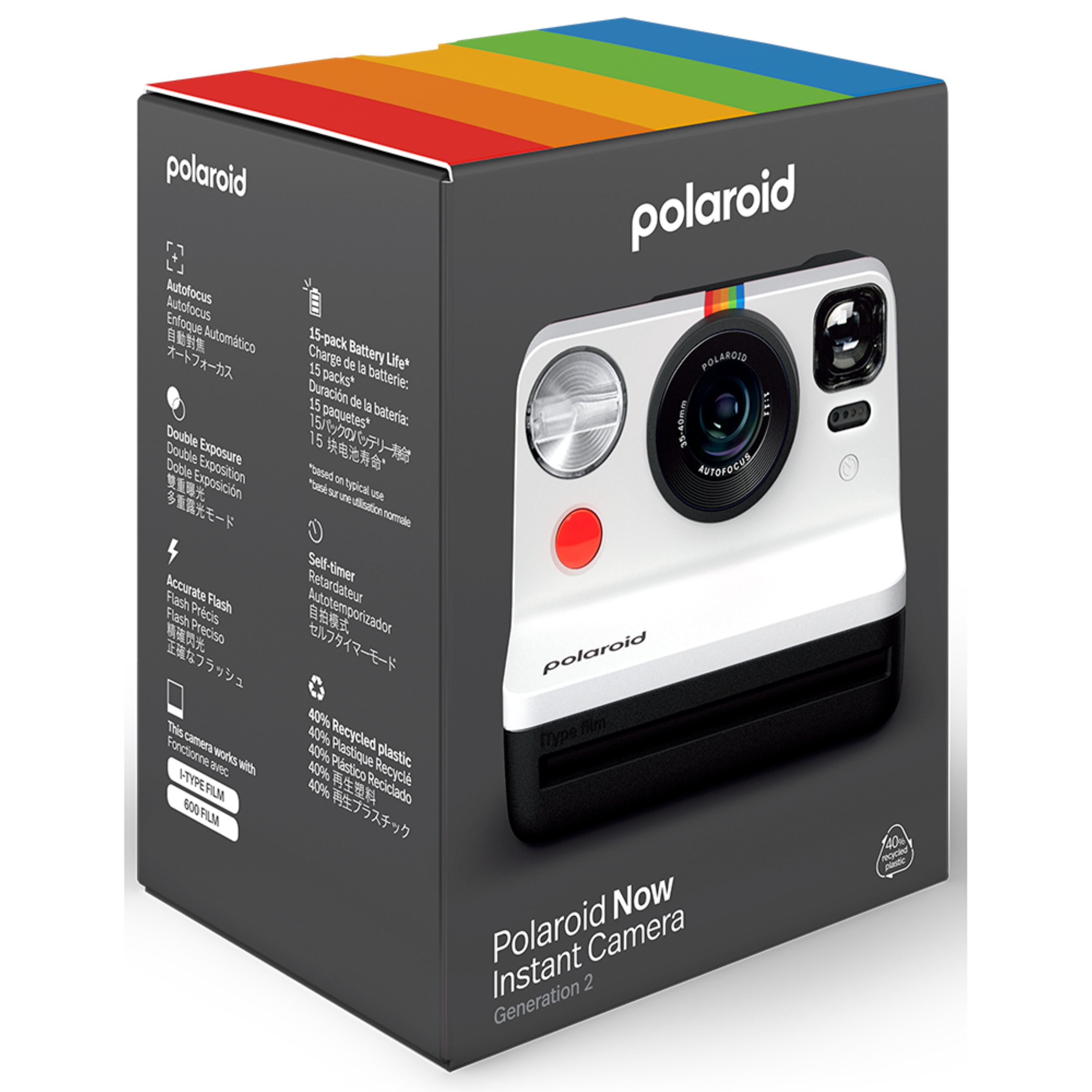 Voir la diapositive 3 : POLAROID Appareil photo instantané NOW GEN2