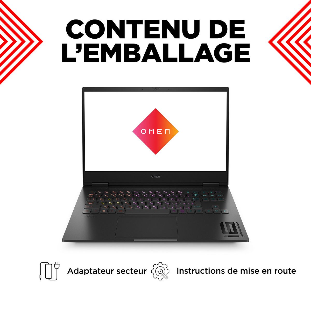 HP Ordinateur portable OMEN 16-XD0028NF - Noir