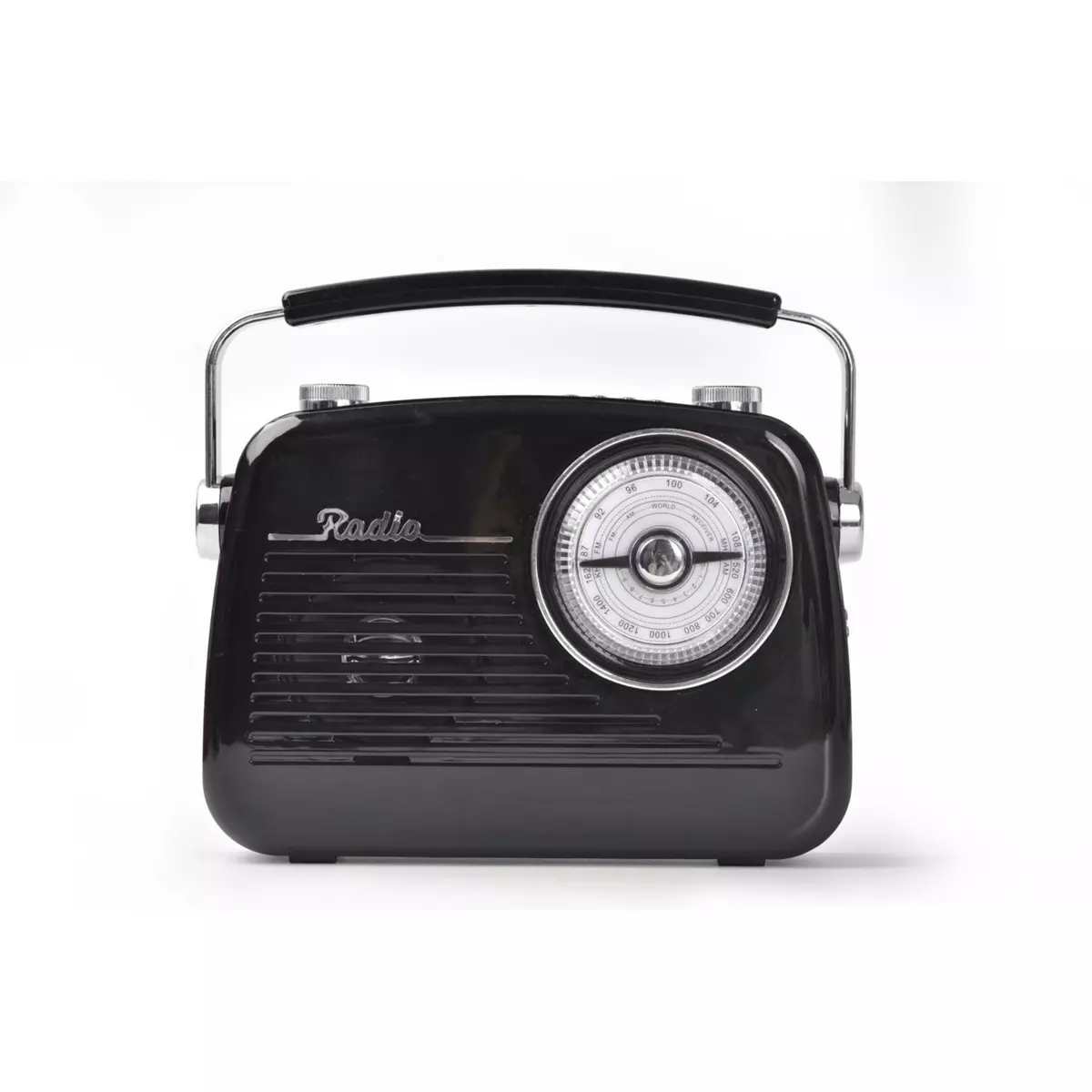 QILIVE Radio portable Bluetooth vintage - Noir pas cher 