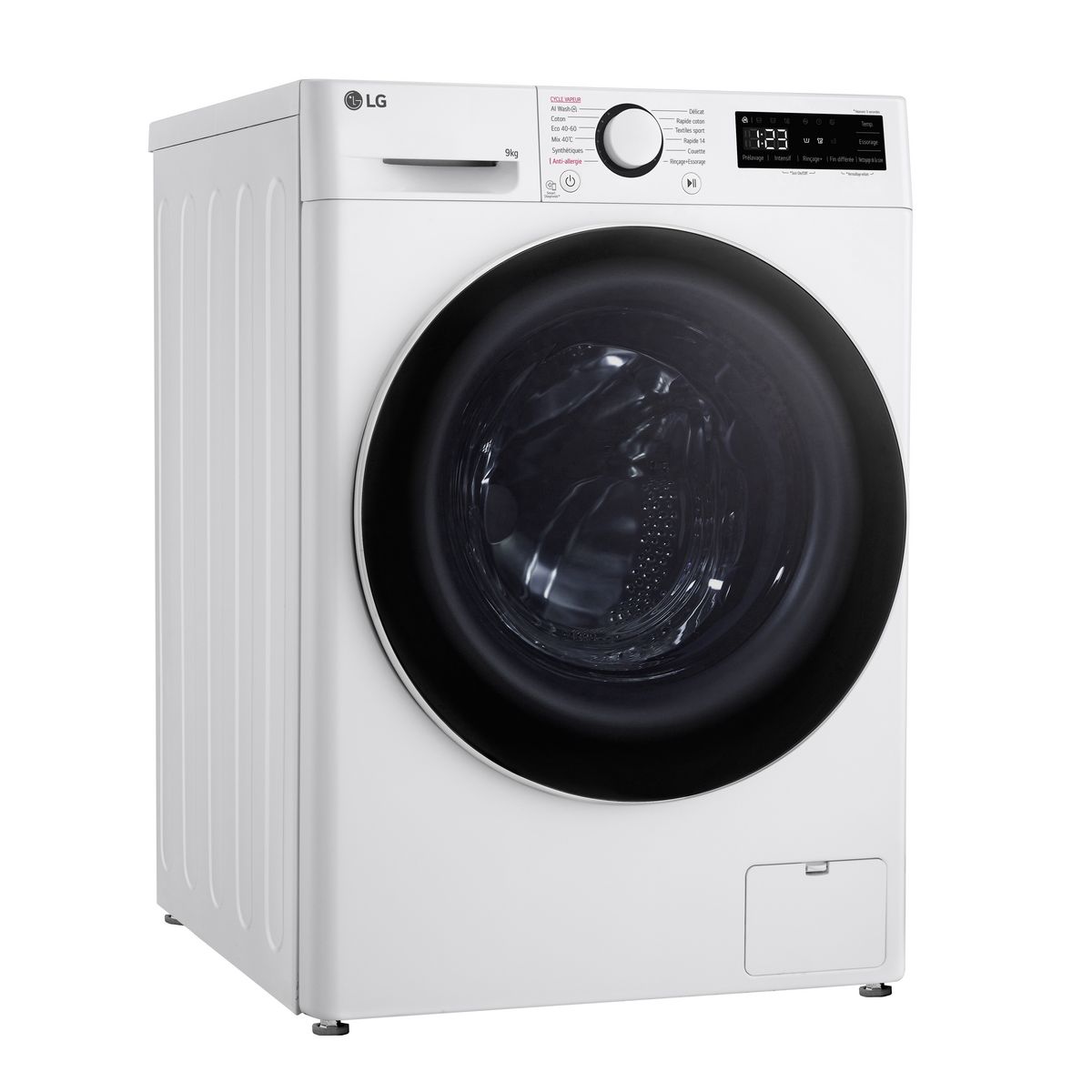 LG Lave linge hublot à induction F94R50WHS, 9 kg, 1400 T/min, A