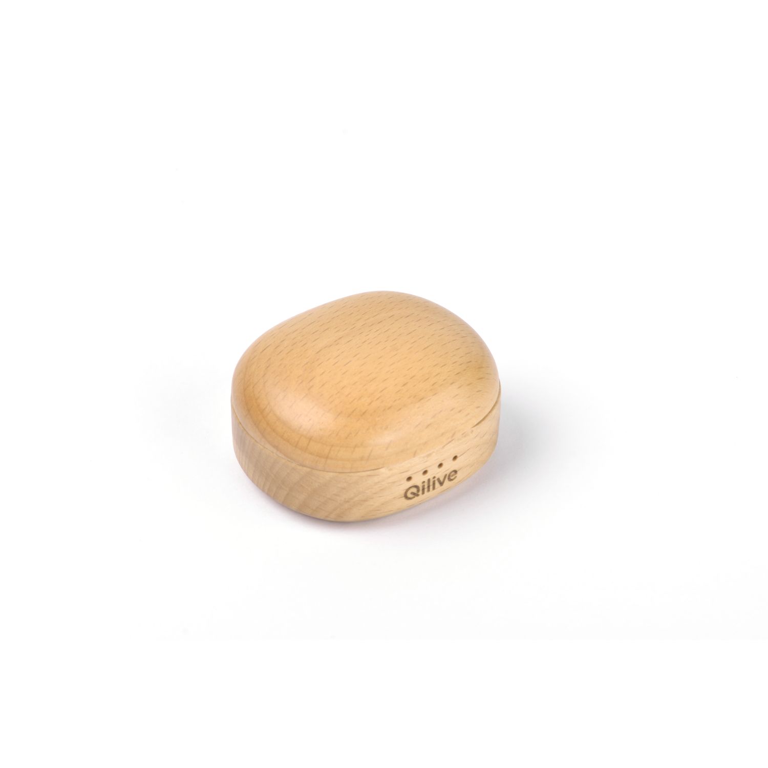 Voir la diapositive 3 : QILIVE Ecouteur sans fils Bluetooth avec étui de recharge Q1669 en Bois FSC et plastique recyclé