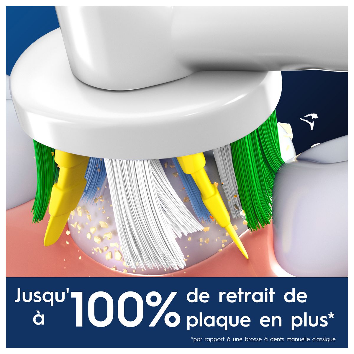 ORAL-B Lot de 3 brossettes FLOSS ACTION PRO - Blanc