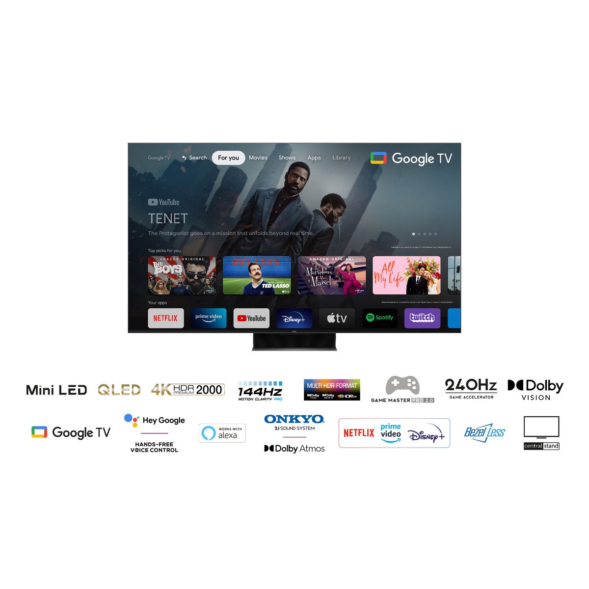 TCL 55C845 2023 TV QLED 4K Ultra HD 139 cm Smart TV