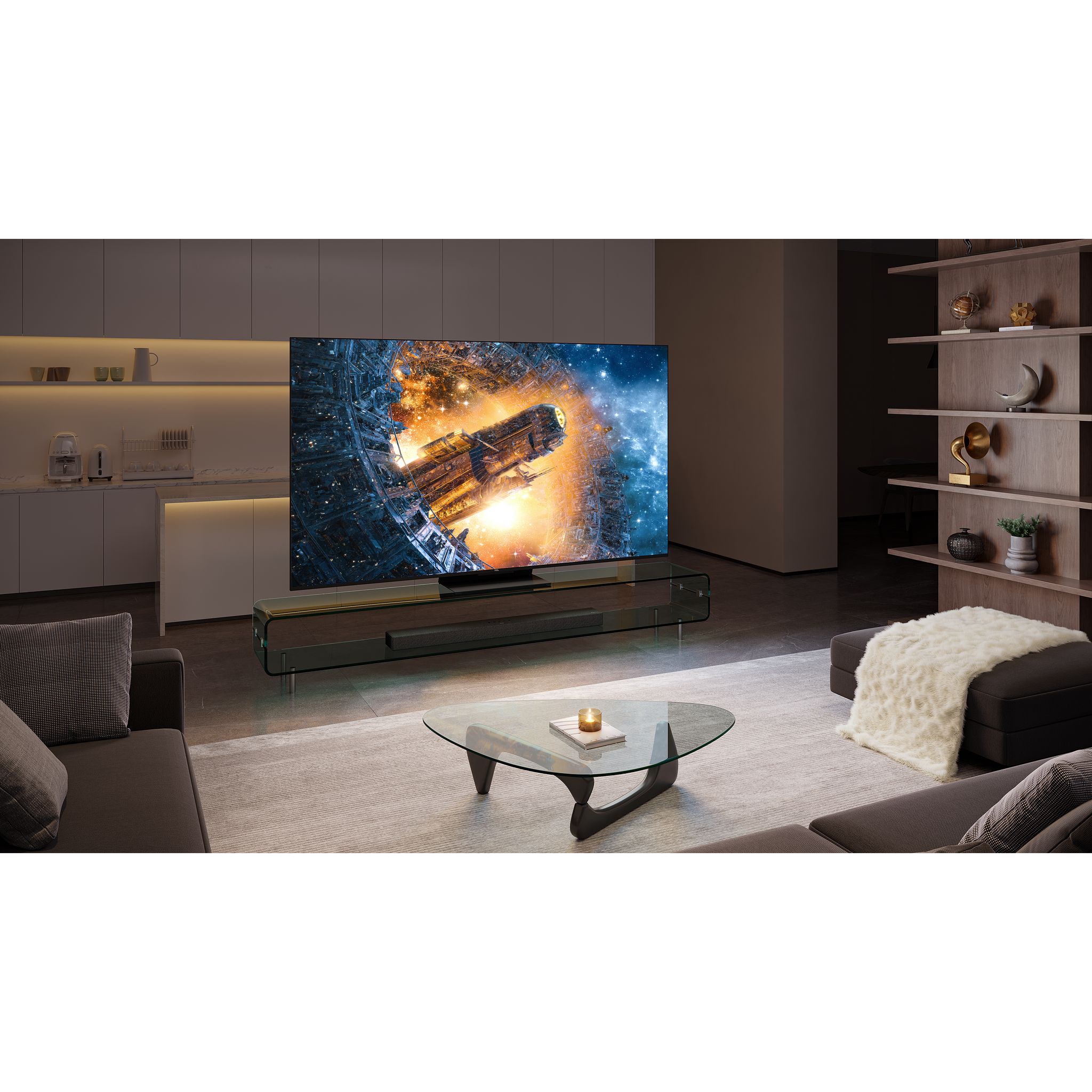 Voir la diapositive 7 : TCL 75C845 2023 TV QLED Mini LED 4K  189 cm Google TV