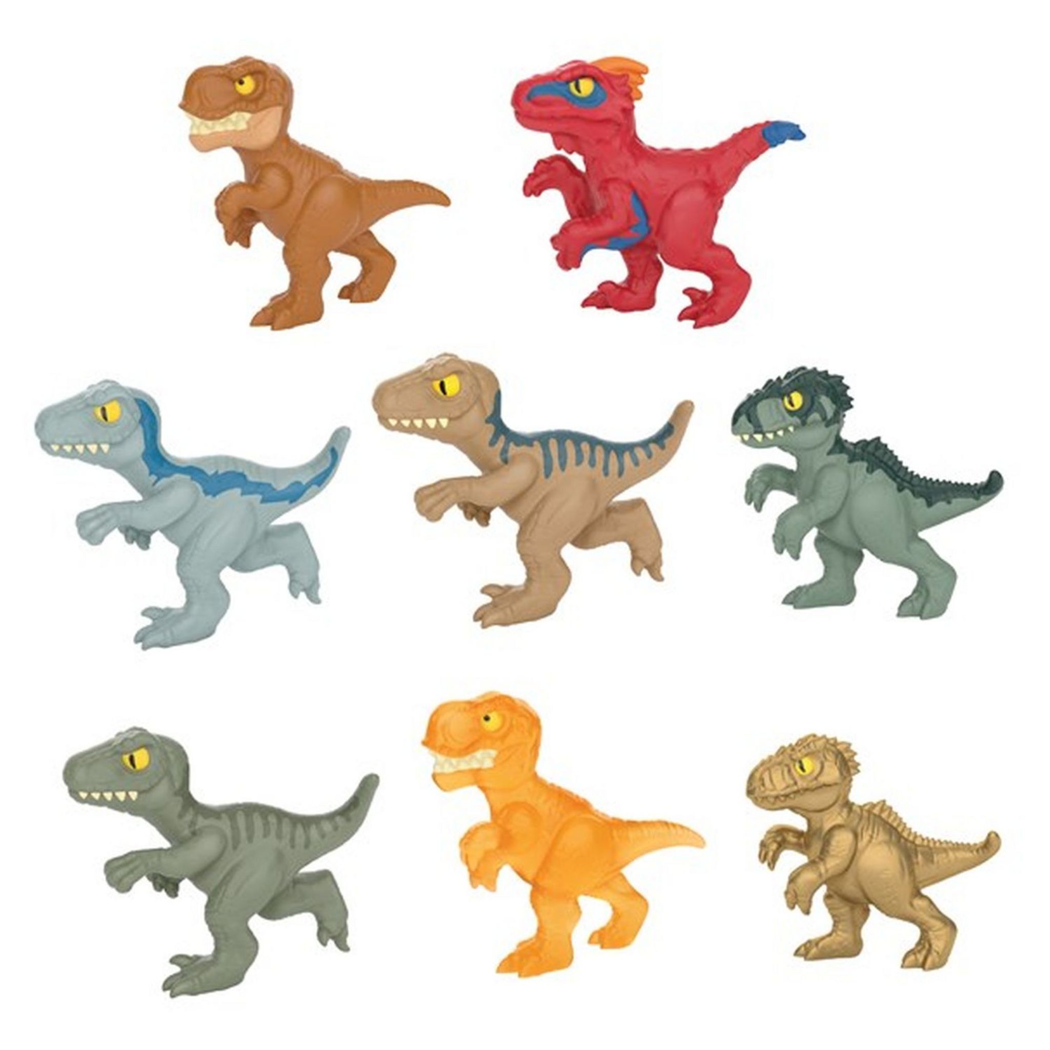 Voir la diapositive 4 : Coffret de 8 figurines minis Goo Jit Zu Jurassic World