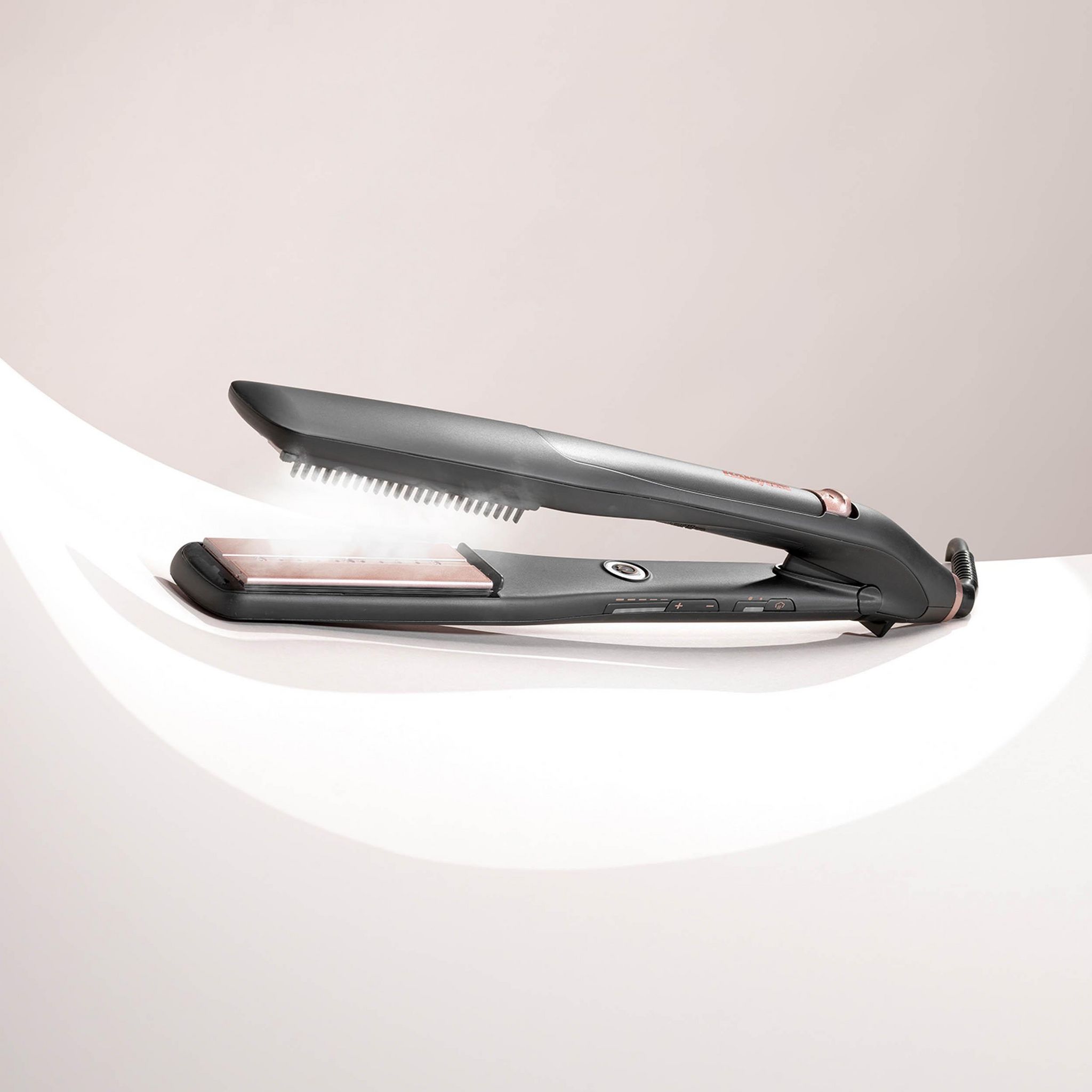 Voir la diapositive 12 : BABYLISS Lisseur vapeur professionnel ST596E - Noir