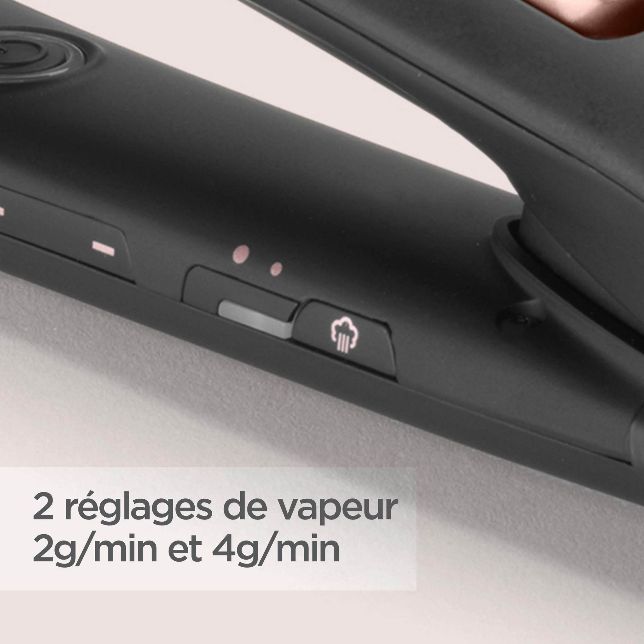 Voir la diapositive 6 : BABYLISS Lisseur vapeur professionnel ST596E - Noir