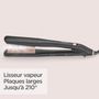 Voir la diapositive 8 : BABYLISS Lisseur vapeur professionnel ST596E - Noir