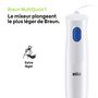 Voir la diapositive 5 : BRAUN Mixeur plongeant MQ10.00PWH - Blanc