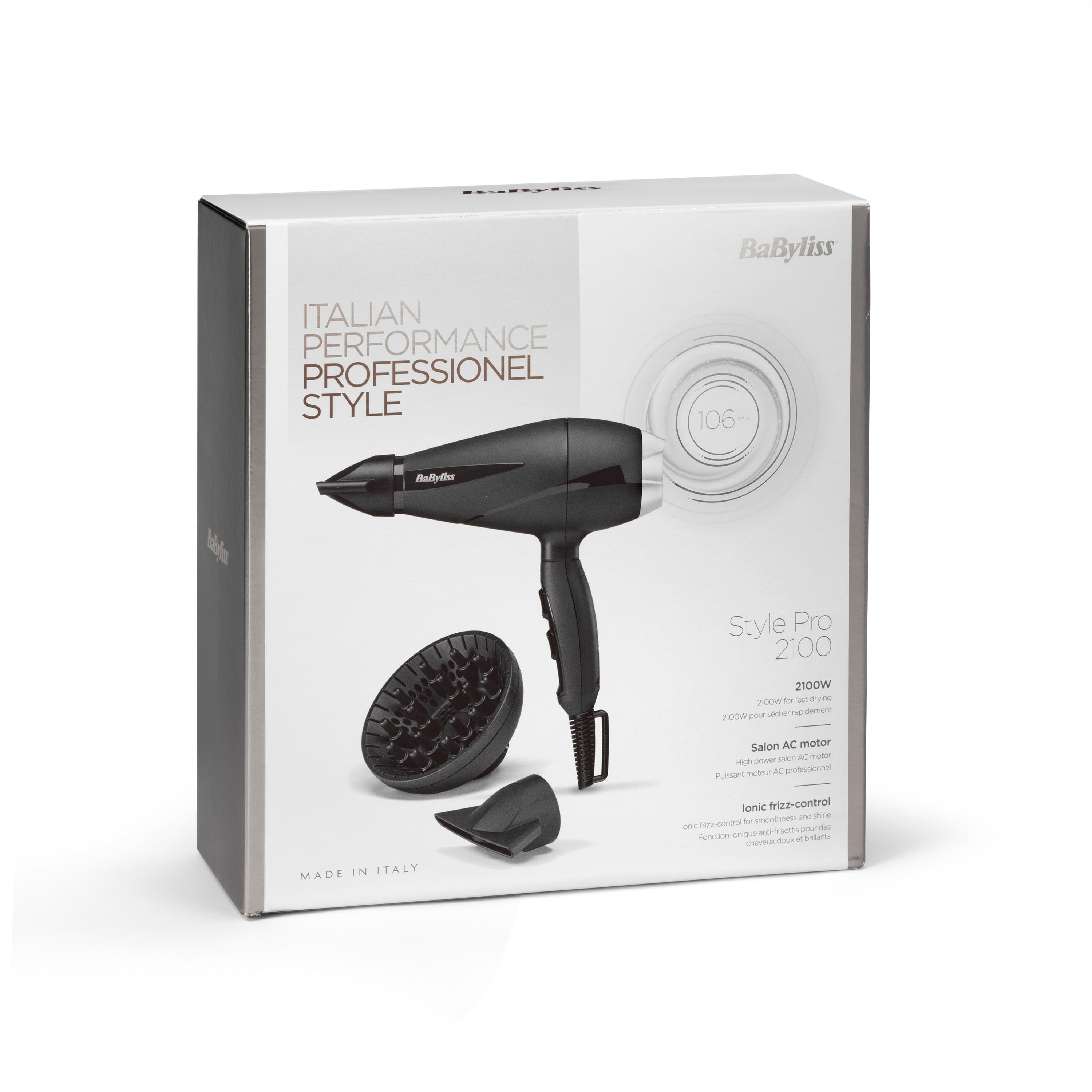 Voir la diapositive 4 : BABYLISS Sèche cheveux 6710DE - Noir